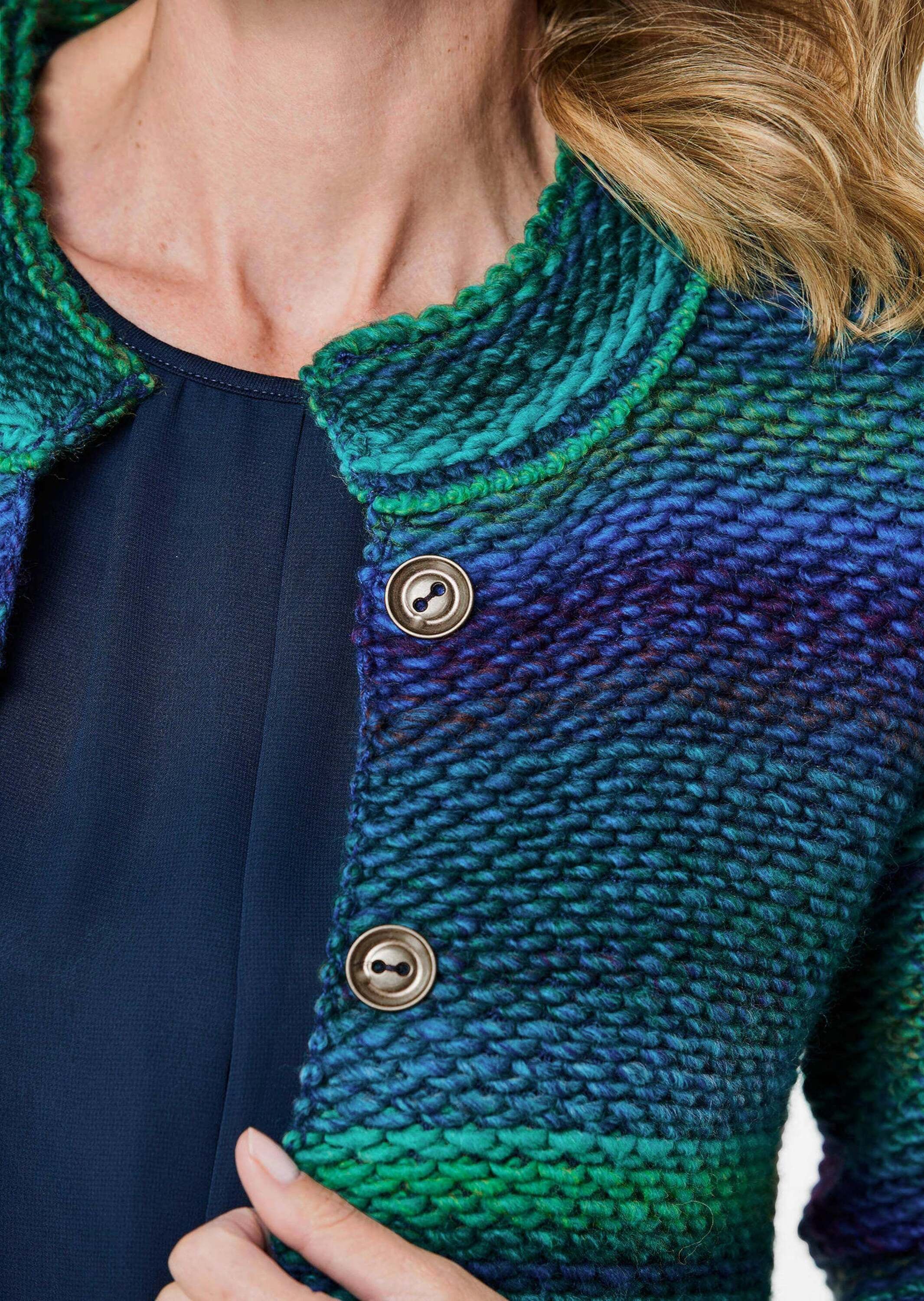 GOLDNER Strickjacke »Strickjacke mit Multicolor Ringeloptik«