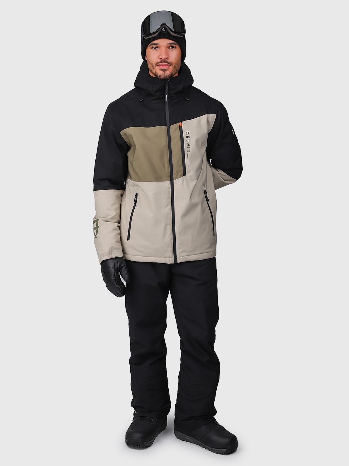 Brunotti Skijacke »Flynners Men Snow Jacket« 1 Stk. tlg. mit Kapuze