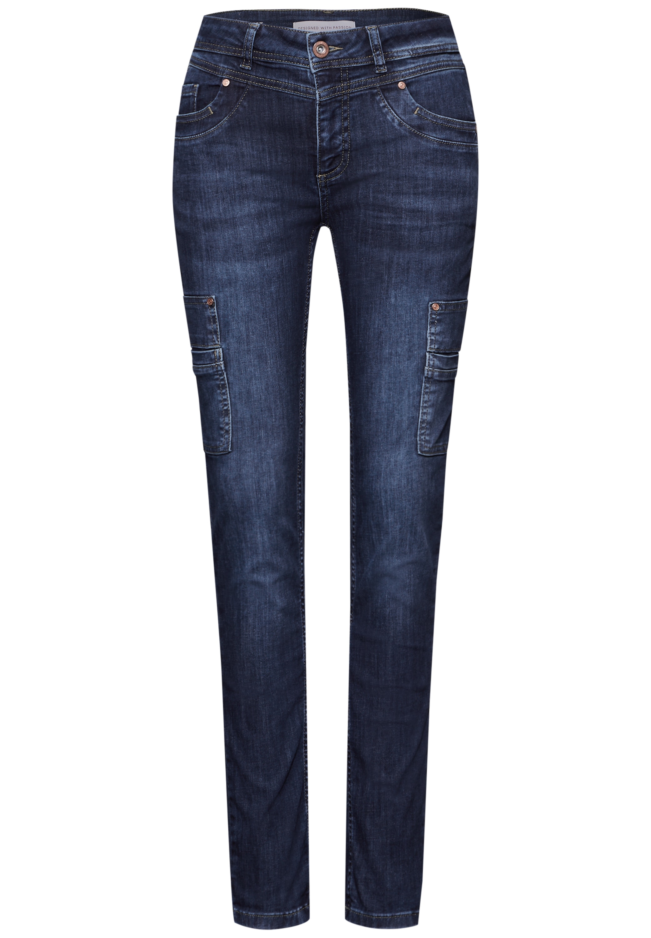 STREET ONE Regular-fit-Jeans »YORK«, mit Cargo-Look Taschen