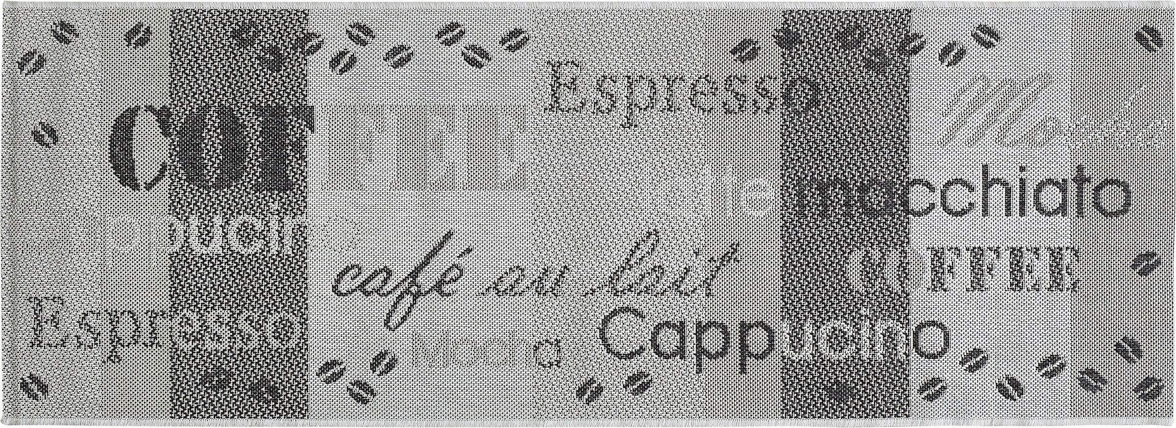 Andiamo Küchenläufer »ARIZONA 1«, rechteckig, Flachgewebe, Motiv Kaffee, mit Schriftzug, In- und Outdoor geeignet