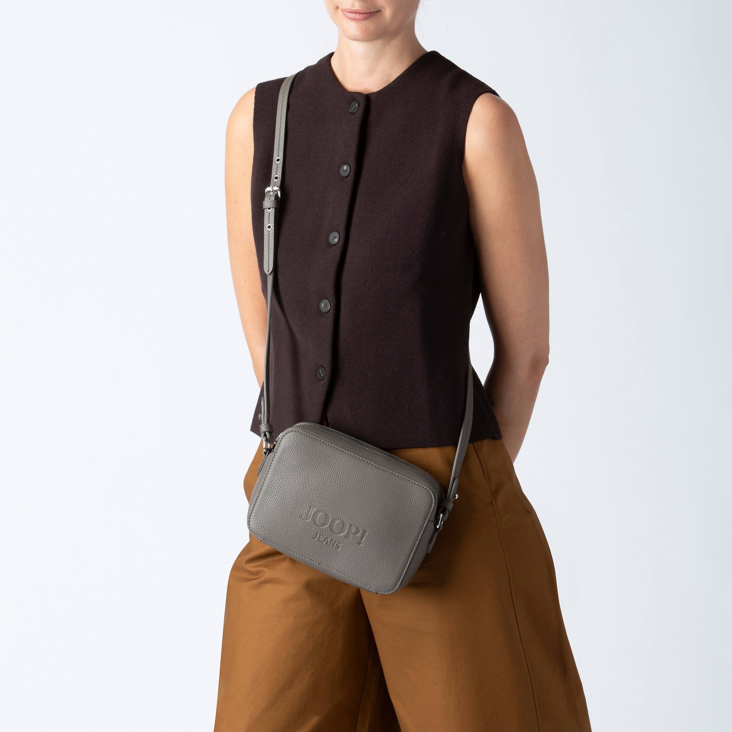 Joop Jeans Umhängetasche »lettera 1.0 cloe shoulderbag shz« Schultertasche Tasche Damen Handtasche Damen