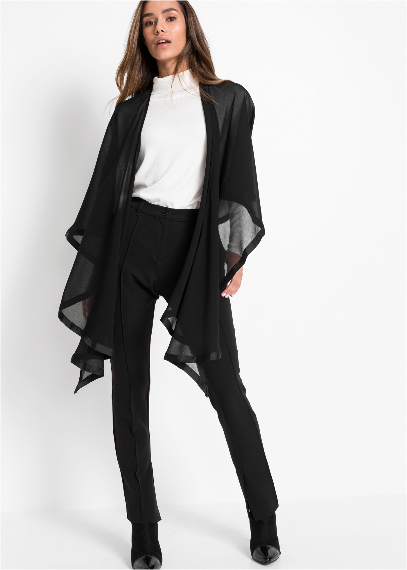 bonprix Schal »Poncho-Schal« leicht durchscheinend, lässiger Überwurf, Poncho-Schal, Stola