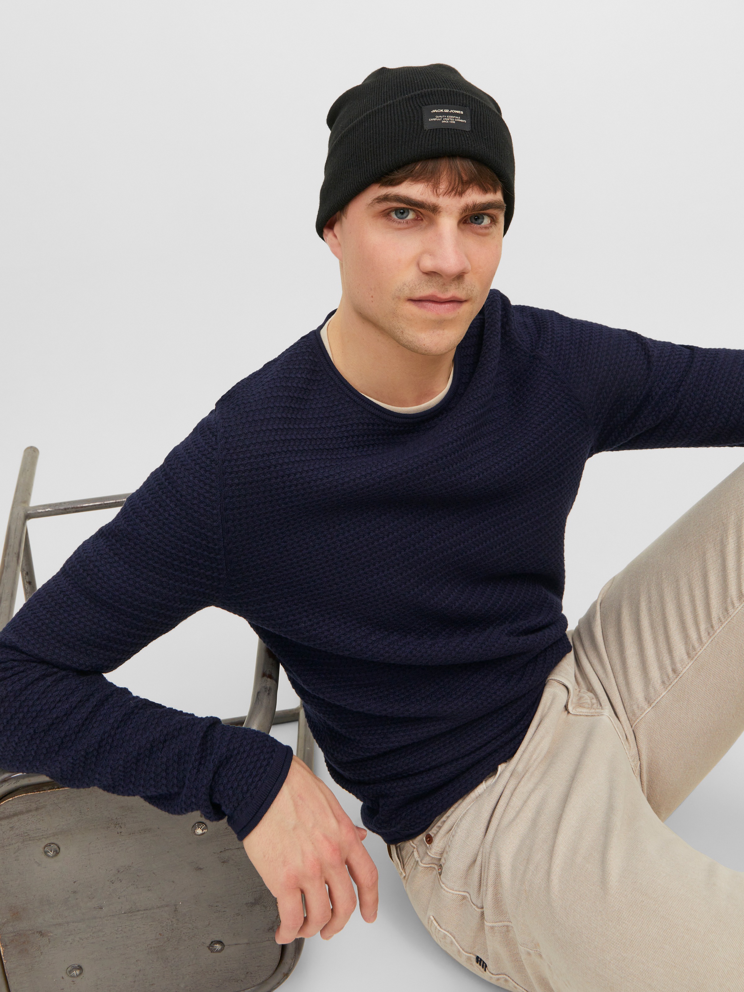 Jack & Jones Rundhalspullover »JPRBLUMIGUEL KNIT CREW NECK NOOS«