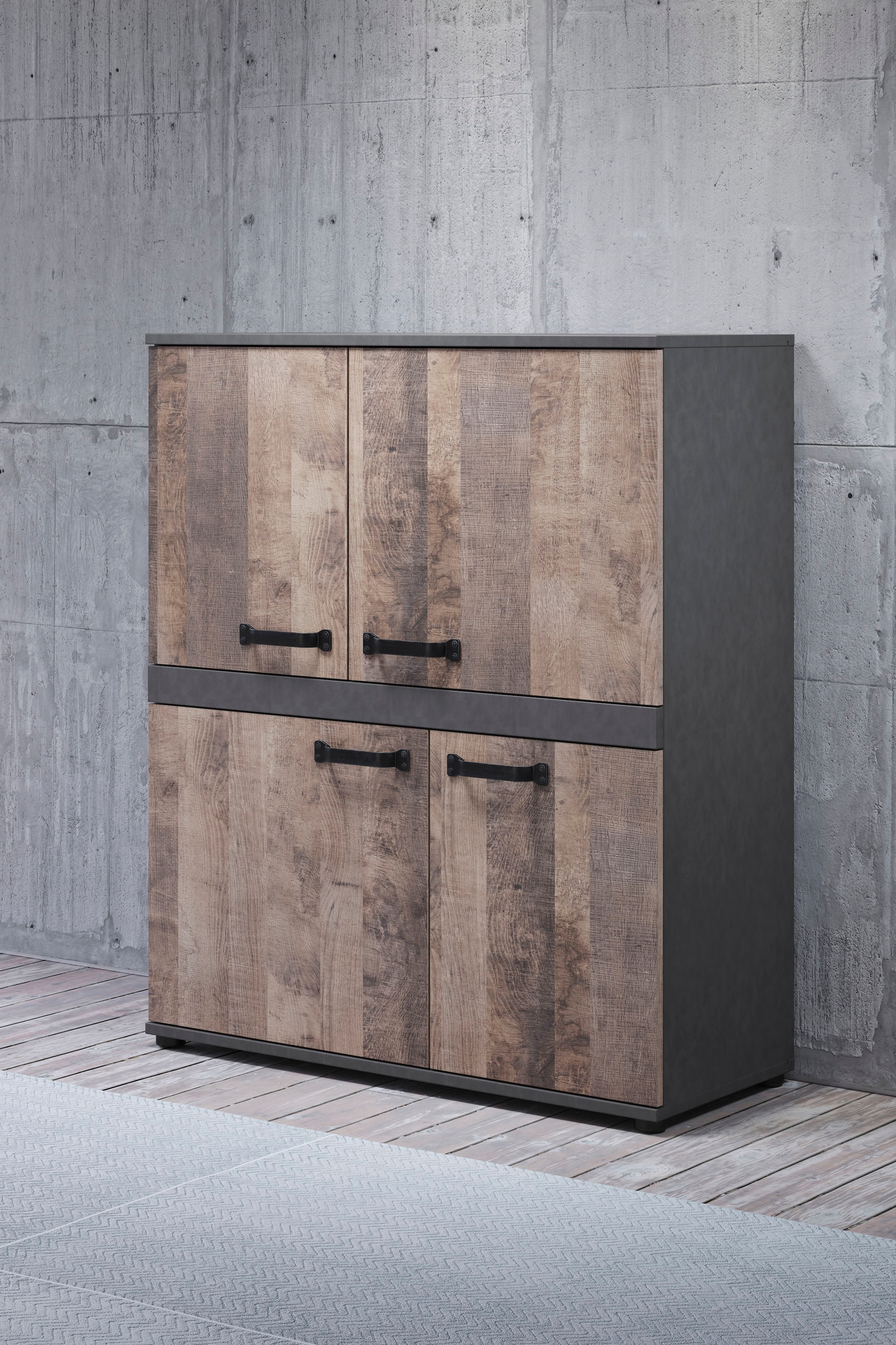 trendteam Highboard »Stripe«, Höhe 118 cm