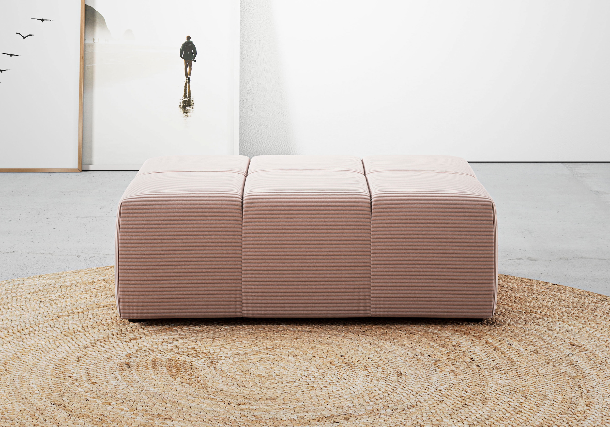 INOSIGN Polsterhocker »Ancona«, passend zur "Ancona"-Polsterserie, auch in Cord + Easy Care