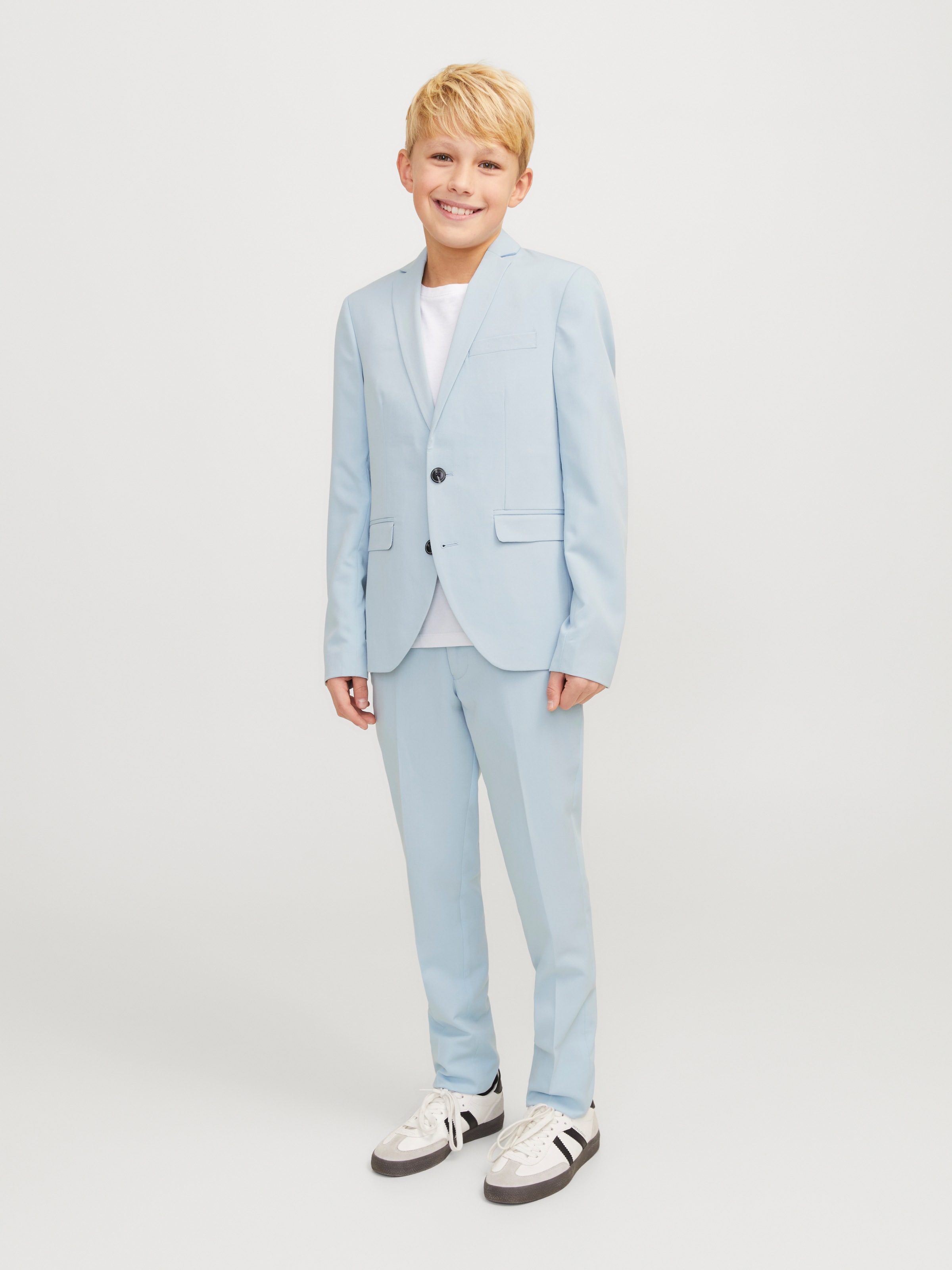 Jack & Jones Junior Anzughose »JPRSOLAR elastisch, pflegeleicht, komfortabel«, unifarben, modisch, slim fit, Web