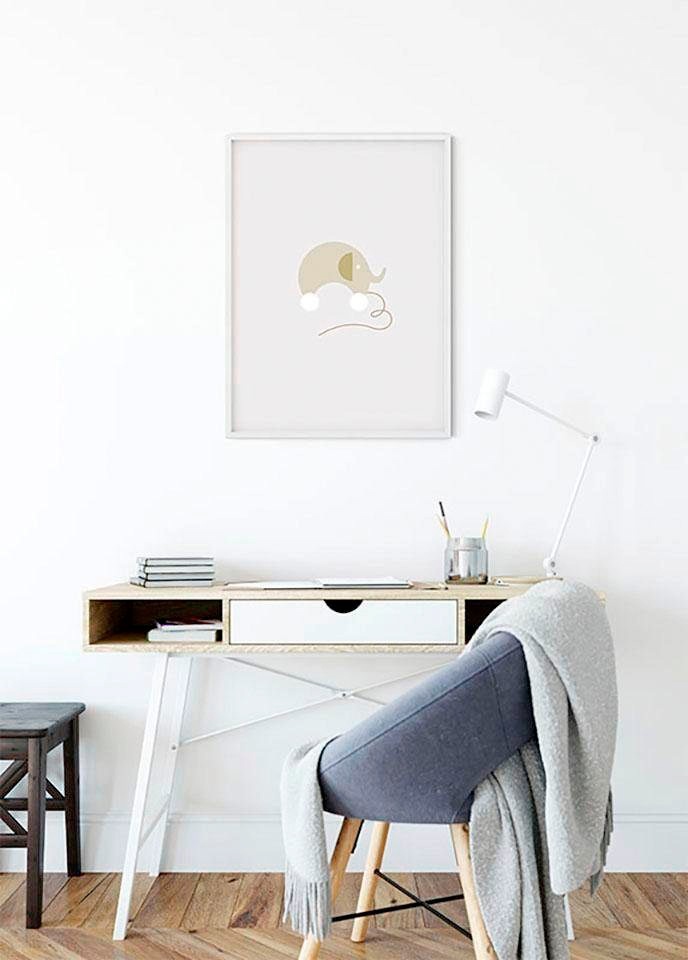 Komar Bild »Baby Happy«, Figuren, (1 St.), Wandbild zur Dekoration - ohne Rahmen