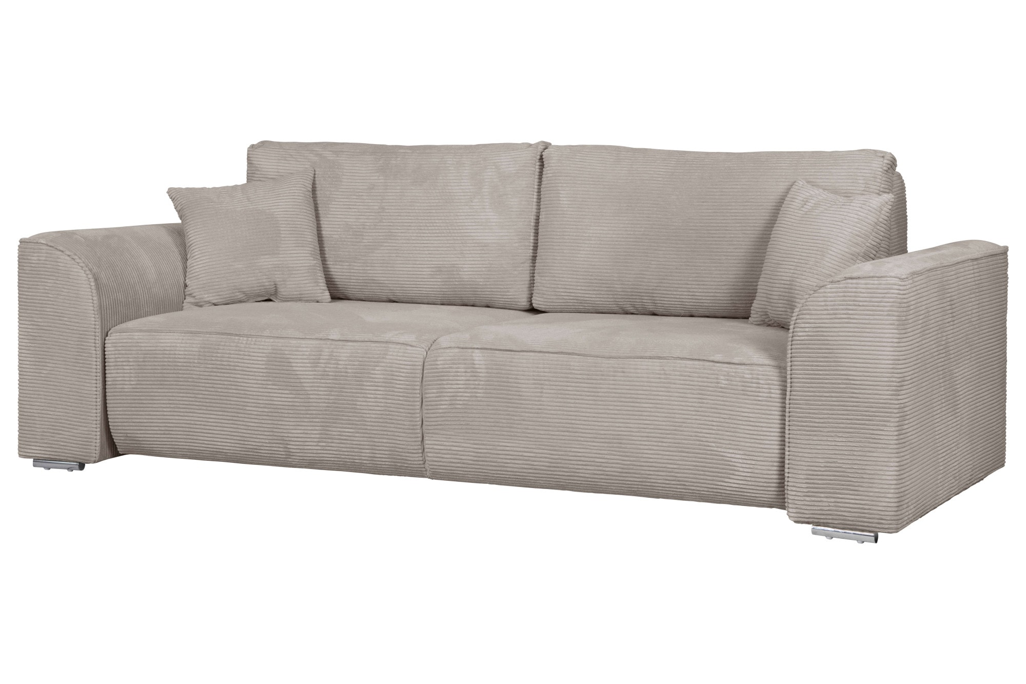 INOSIGN 3-Sitzer Beatrice Schlafsofa, wahlweise auch mit Bettfunktion und Bettkasten, incl. 2 Zierkissen