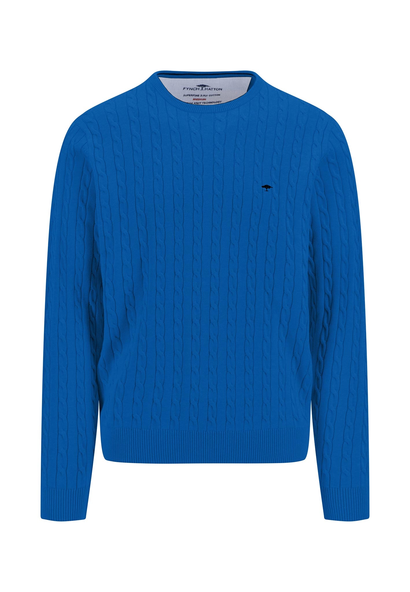 FYNCH-HATTON Strickpullover, mit Logo Stickerei