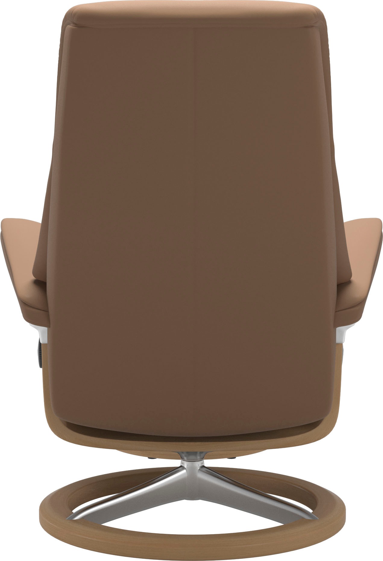 Stressless® Relaxsessel »View«, (Set, Relaxsessel mit Hocker), mit Signature Base, Größe M,Gestell Eiche
