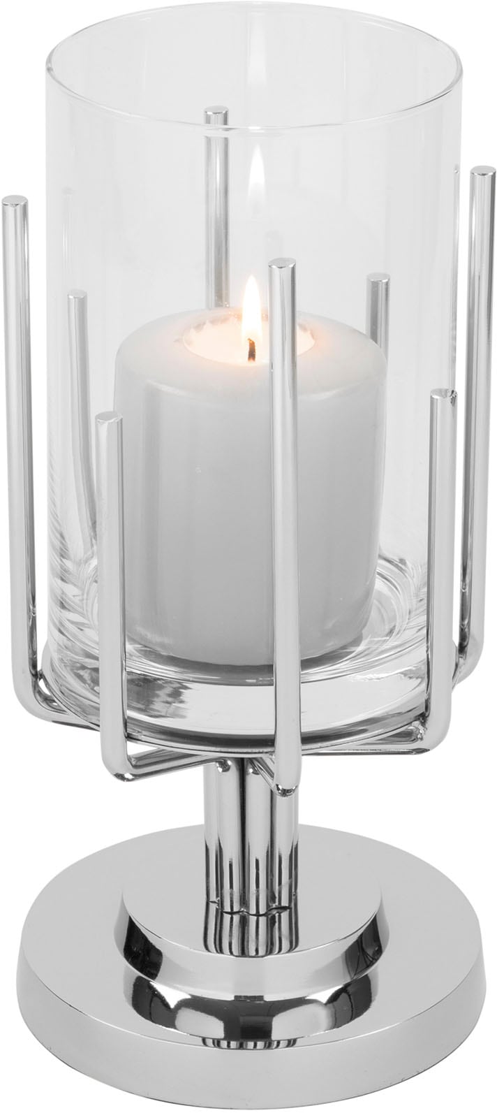 Fink Windlicht »LUXOR«, (1 und online XXL St.), - 3 mit Silberfarben Aluminium, Garantie kaufen aus Glas Edelstahl | Jahren