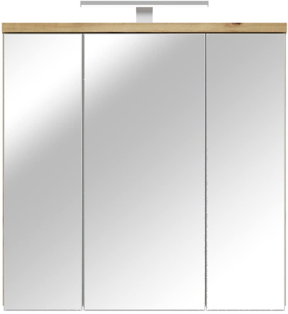 FORTE Spiegelschrank »Veris«, Spiegelhängeschrank, Beleuchtung, Stauraum