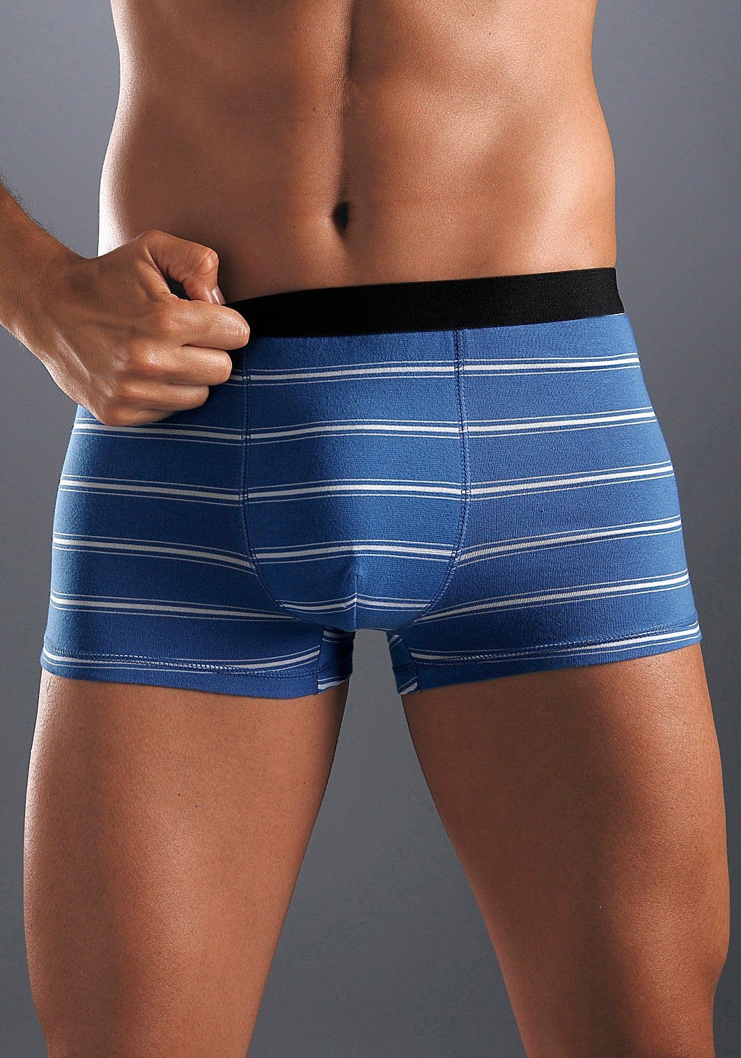 Buffalo Boxer »Boxershorts für Herren«, (Packung, 8 St.), mit kontrastfarbigem Webbund