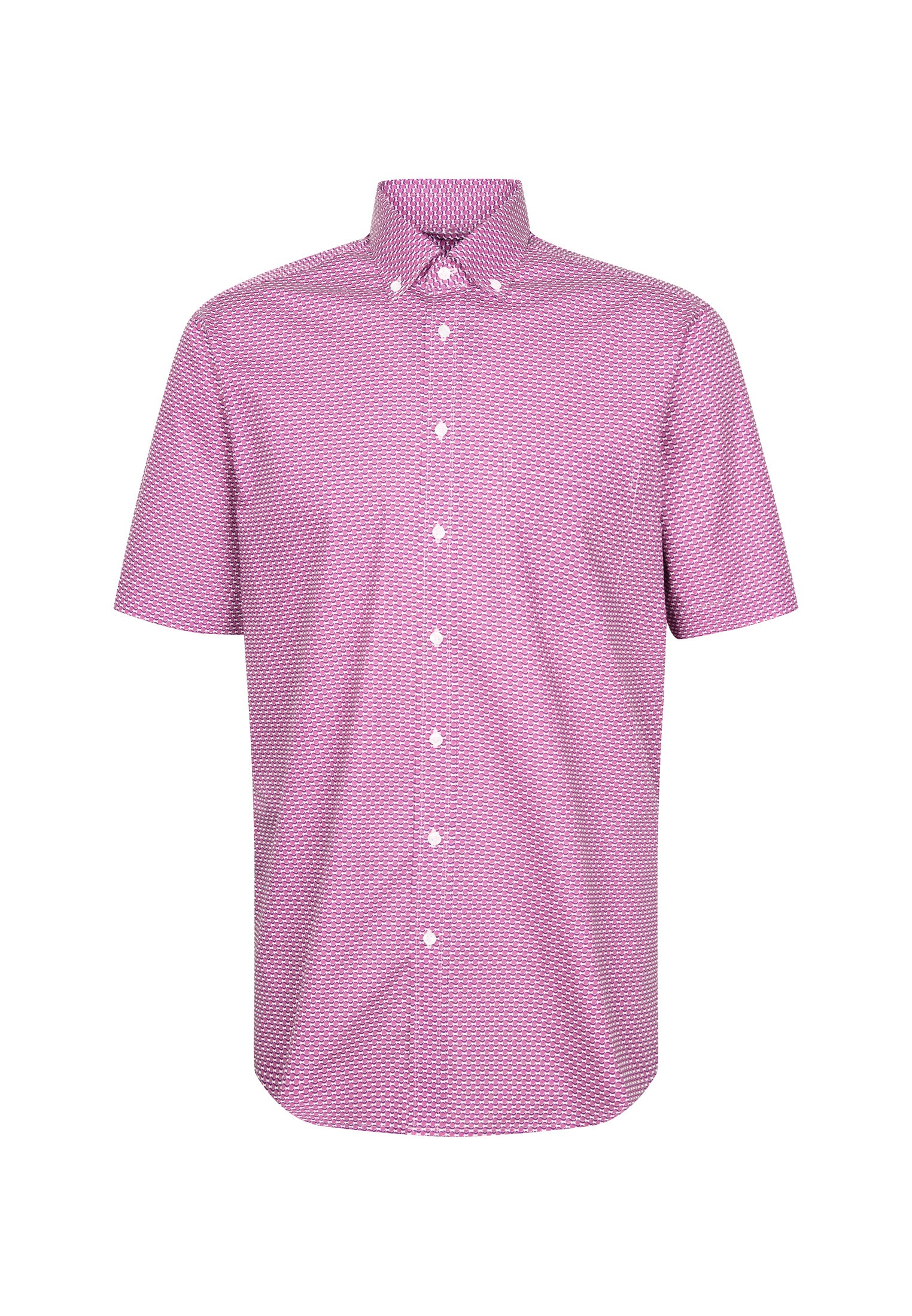 seidensticker Businesshemd »Regular«, Regular Kurzarm Button-Down-Kragen Druck
