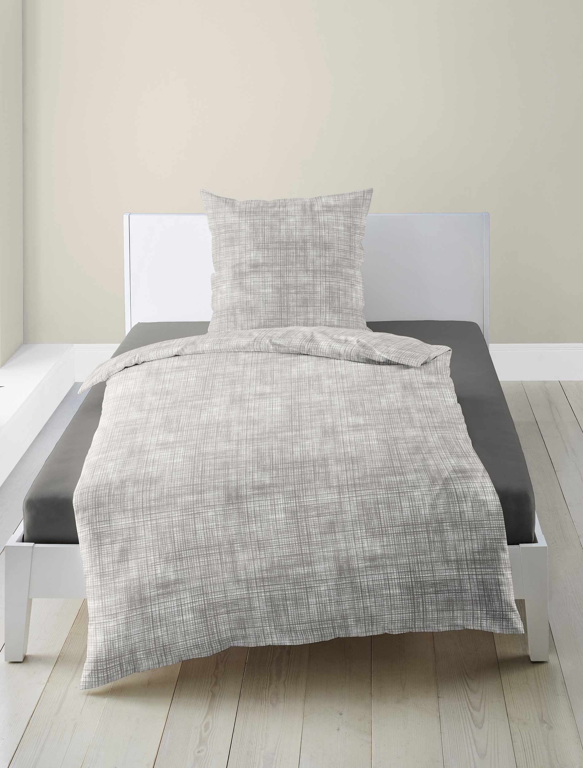 BIERBAUM Bettwäsche »4172« 2 Stk. Mako-Satin, 100 % Baumwolle, pflegeleicht