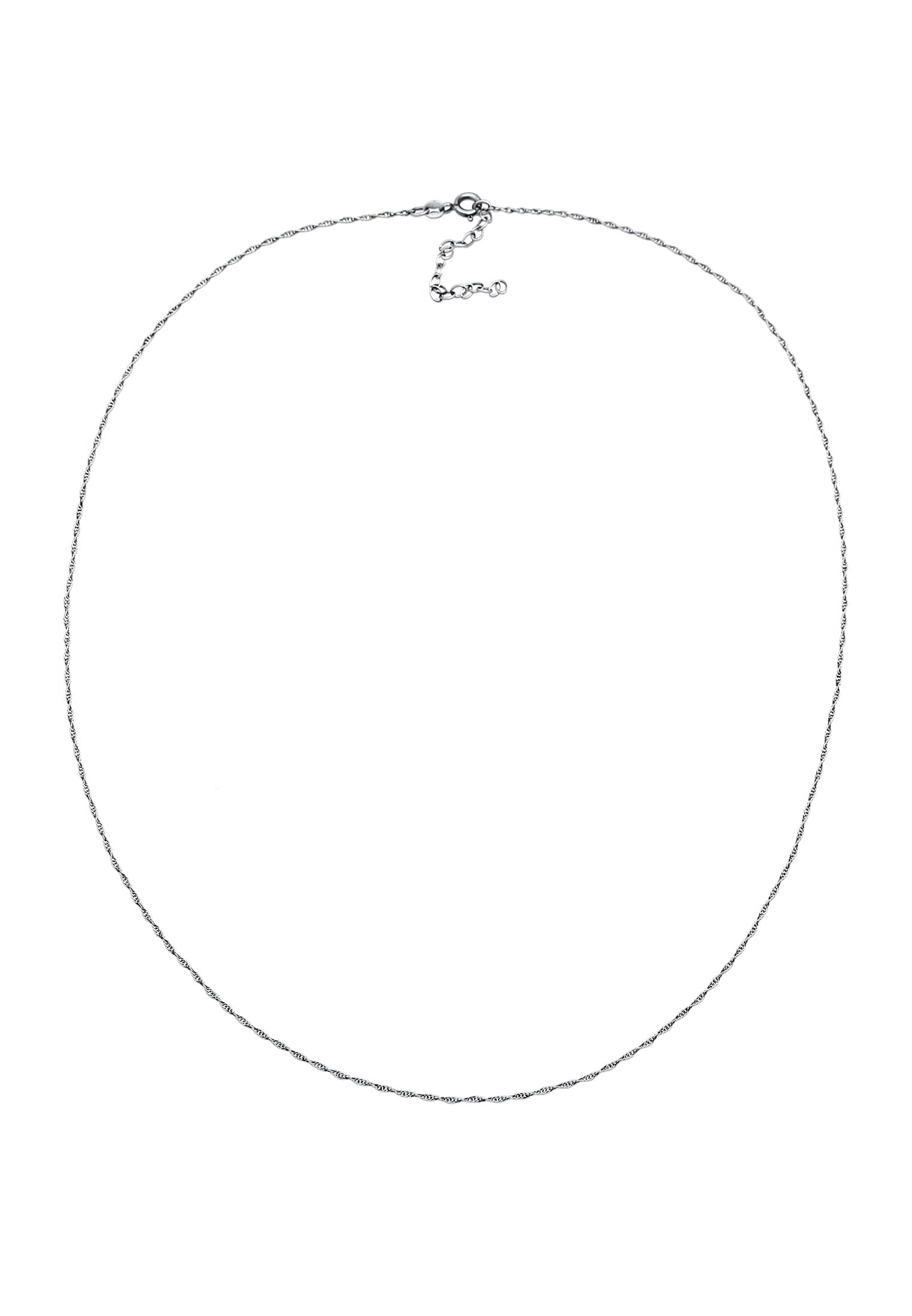 Kuzzoi Silberkette »Halskette Basic Gedrehte Gliederkette 925 Silber«