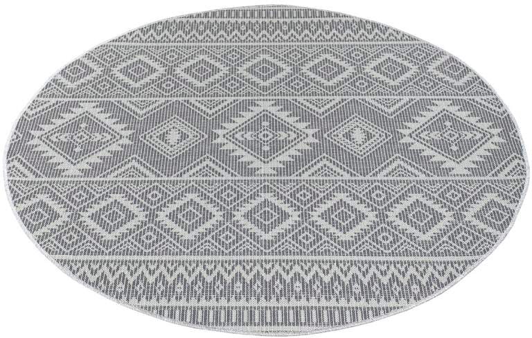 Carpet City Teppich »Palm«, rund, flach & Balkon, gewebt Wetterfest Terrasse, online kaufen UV-beständig, für Küche