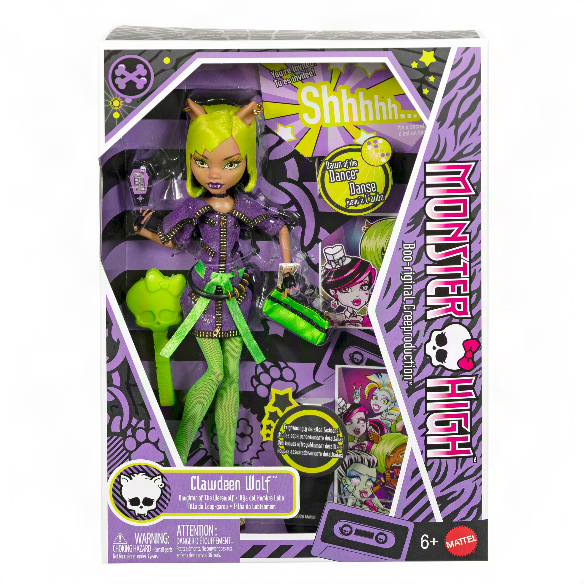 MonsterHigh™ Anziehpuppe »Mitternachtsparty, Clawdeen Wolf«