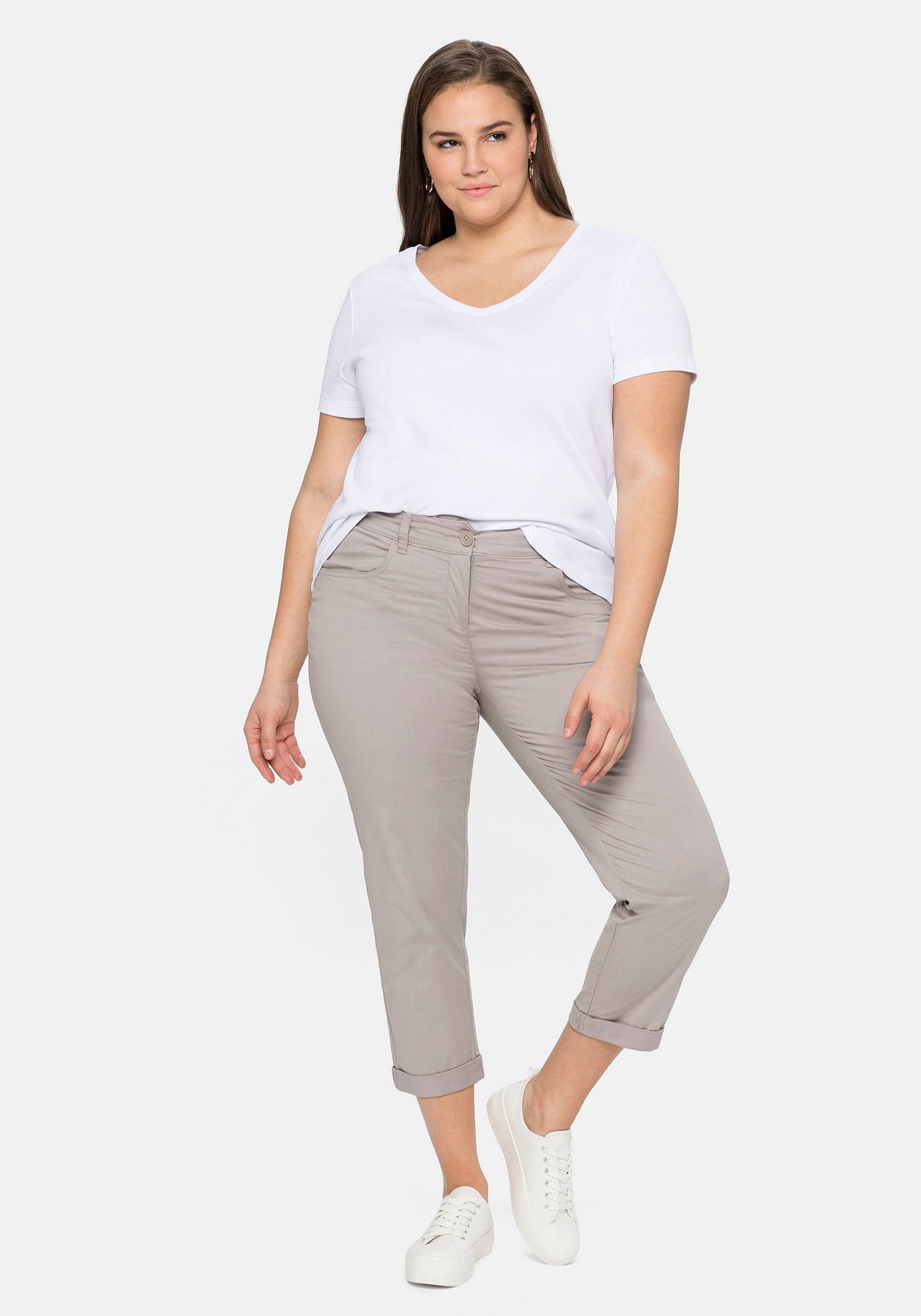 Sheego 7/8-Hose »7/8-Hose in Baumwoll-Stretch-Qualität«