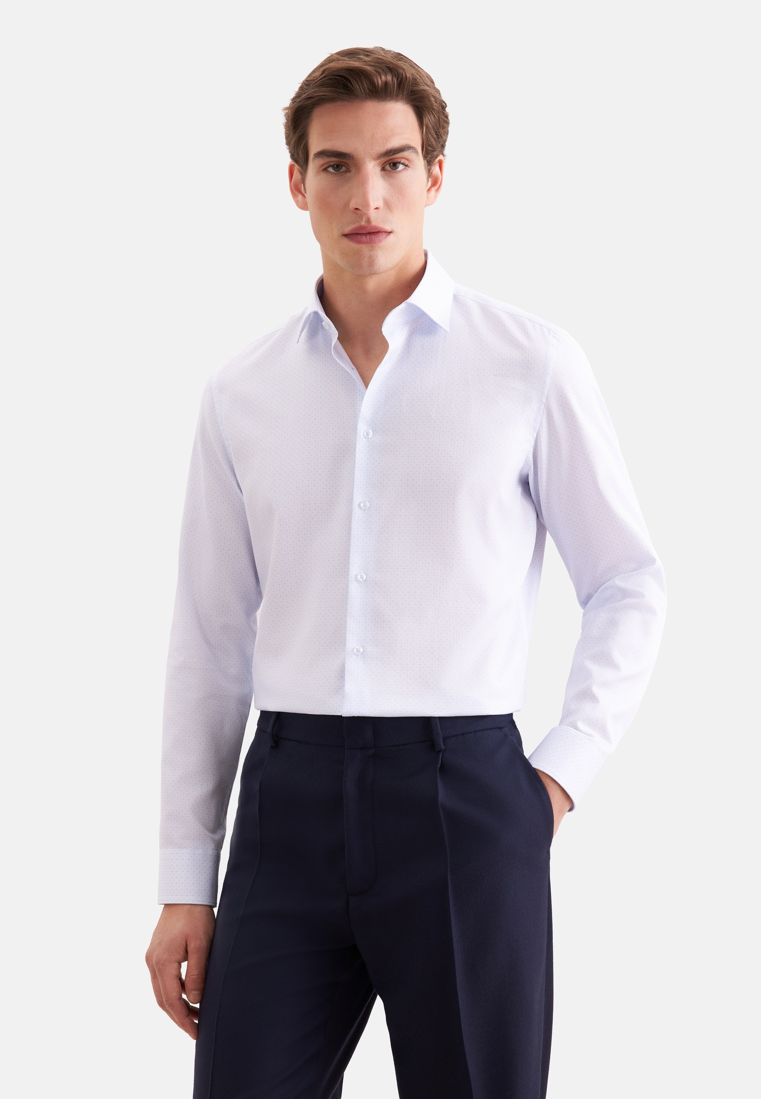 seidensticker Businesshemd »Schwarze Rose« Slim 1/1 Kentkragen Druck