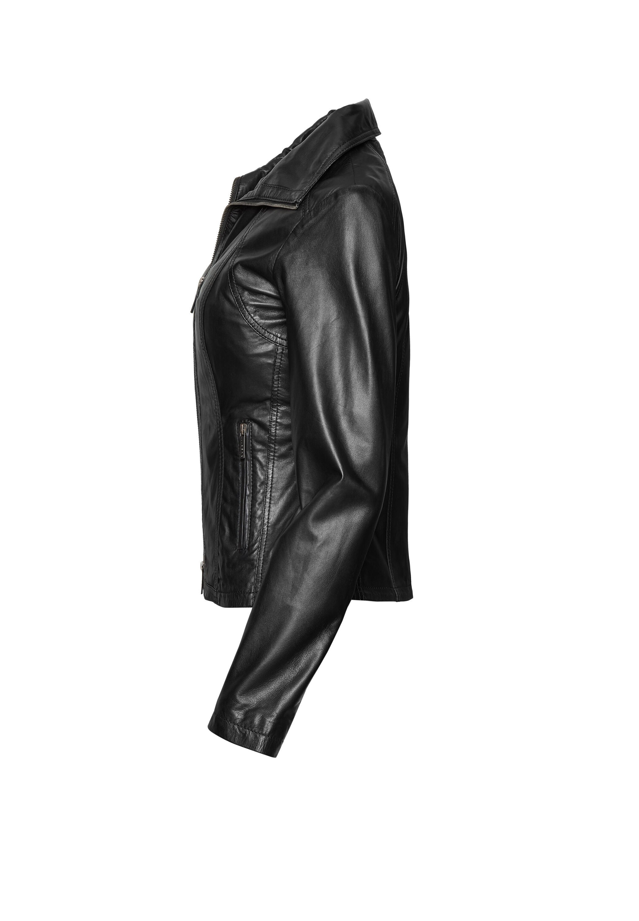 bugatti Lederjacke »bugatti Lederjacke« ohne Kapuze aus hochwertigem Leder