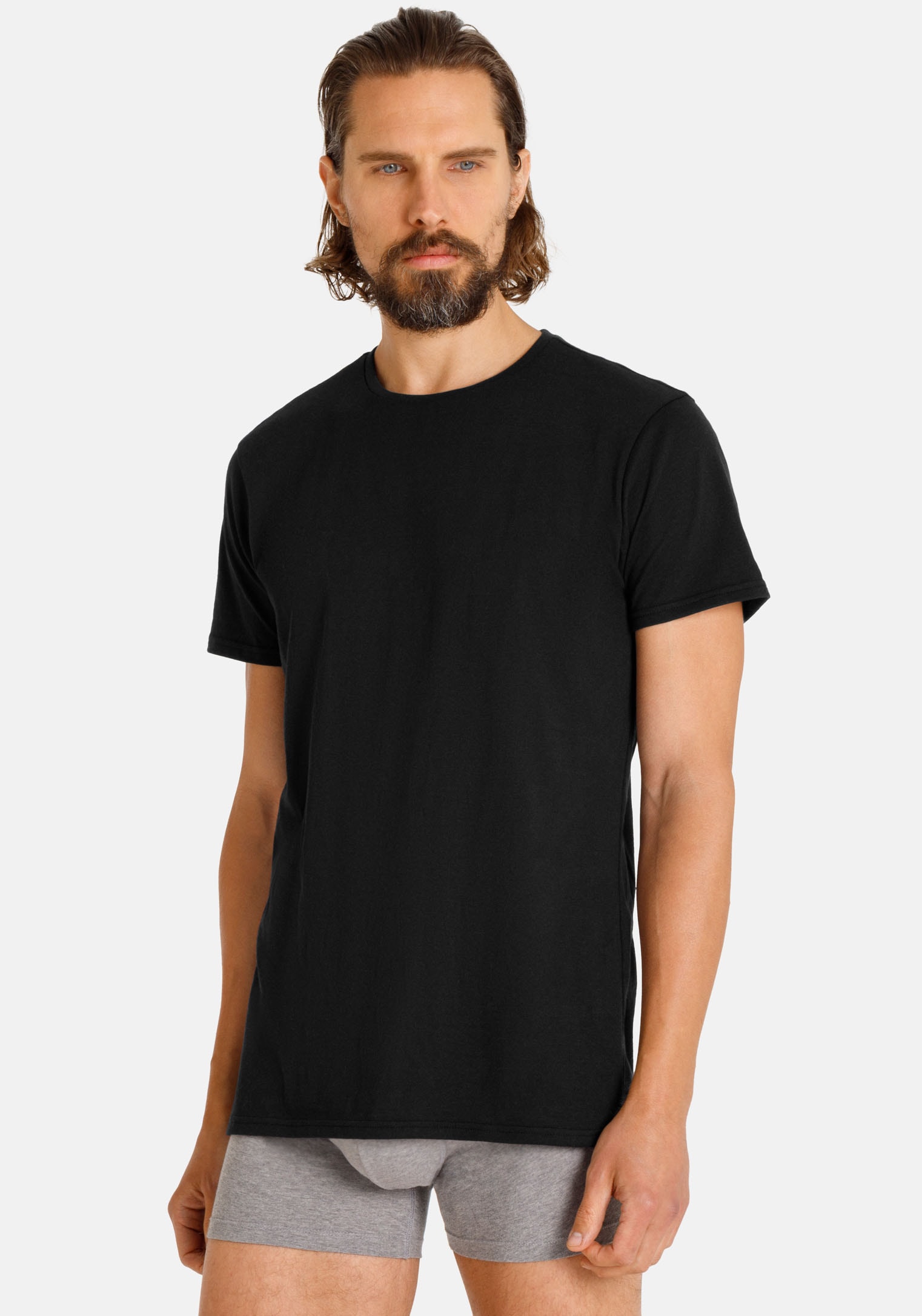 Camano T-Shirt »comfort«, (2er Pack), mit Rundhalsausschnitt