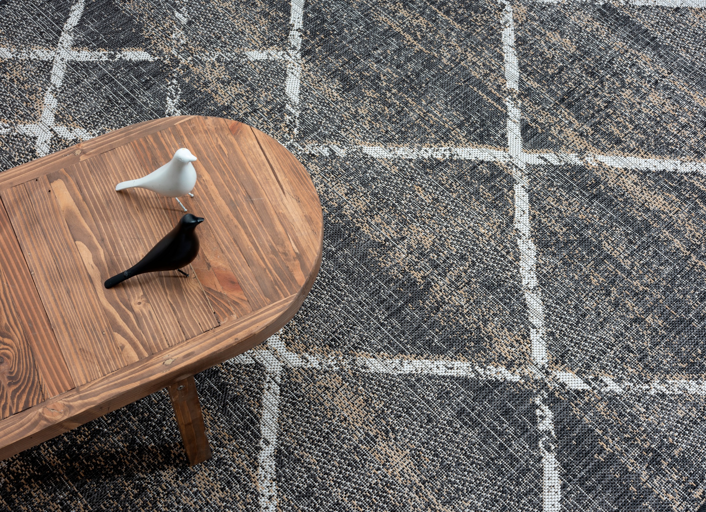 OTTO home Teppich »Sorren, LAGERRÄUMUNG!« rechteckig 8 mm Höhe Rauten Muster, In- und Outdoor geeignet, Terrasse & Balkon