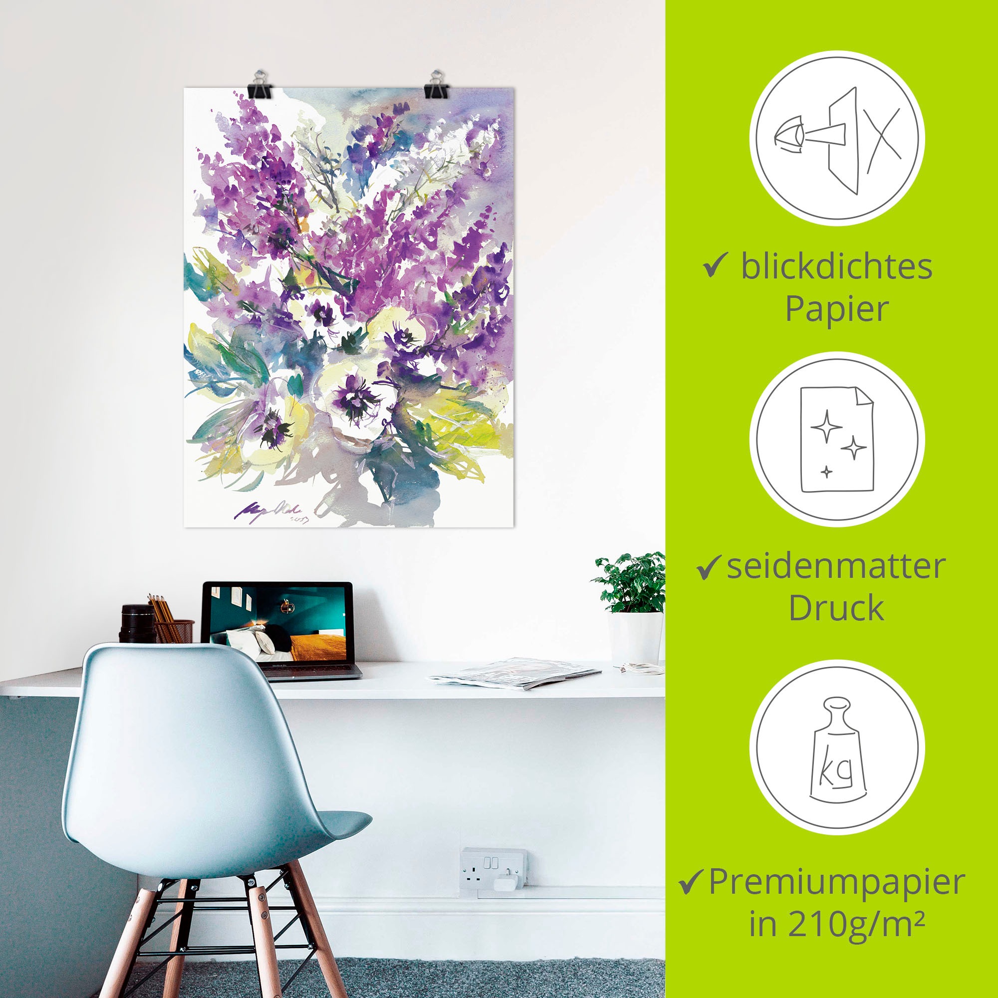 Artland Poster »Blumenstrauß III« 1 Stk. tlg. als Alubild, Leinwandbild, Wandaufkleber oder Poster in versch. Größen