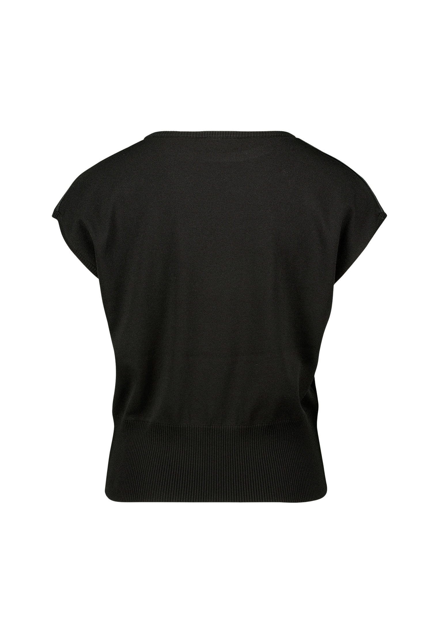 Zero Rundhalspullover »Pullover mit glänzender Vorderseite«
