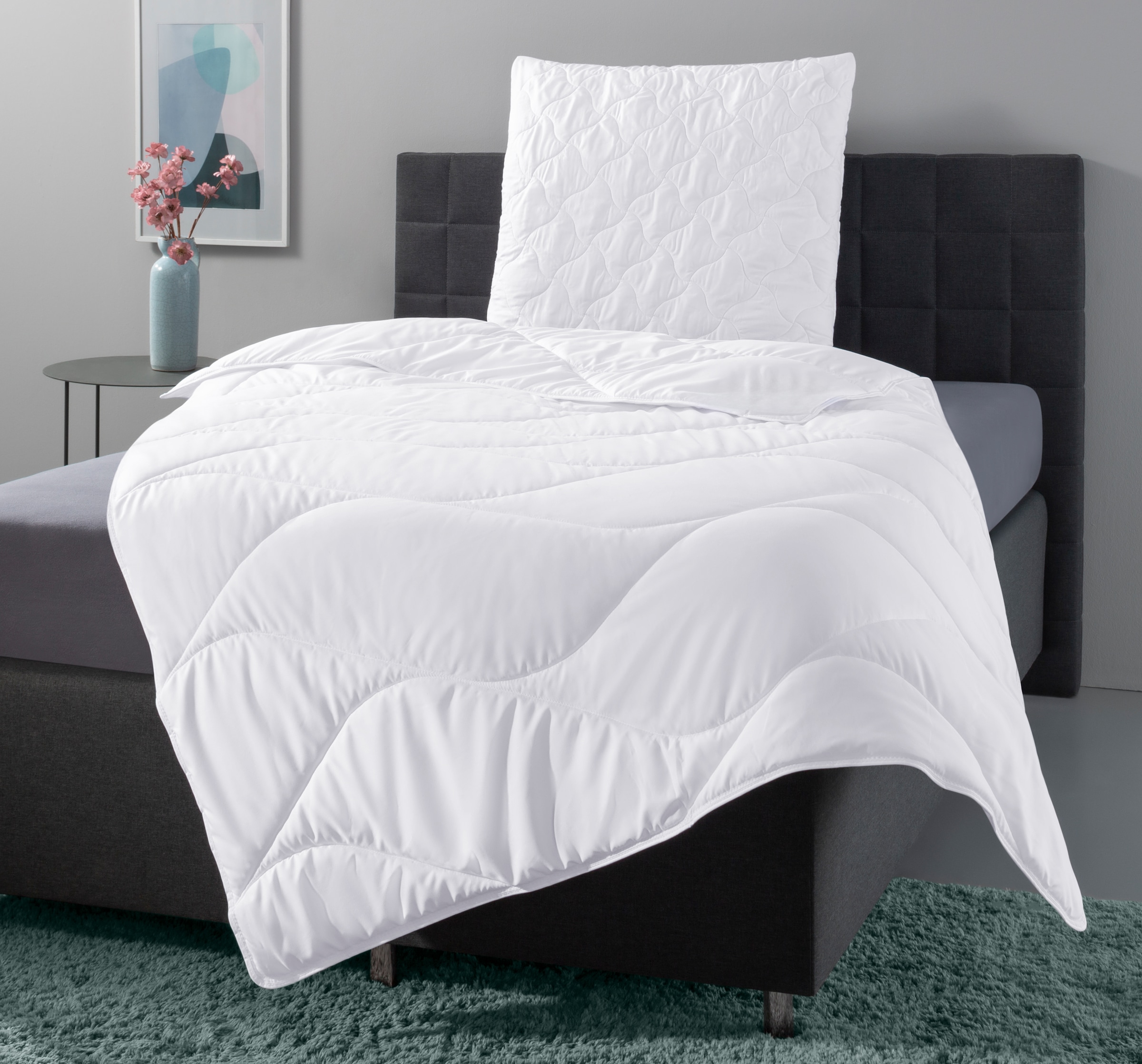 OTTO home Microfaserbettdecke »Fantasy« leicht Füllung aus recycelten Polyester 1 Stk. tlg. Bettdecken, in 3 Bezugsqualitäten für Sommer, Winter,