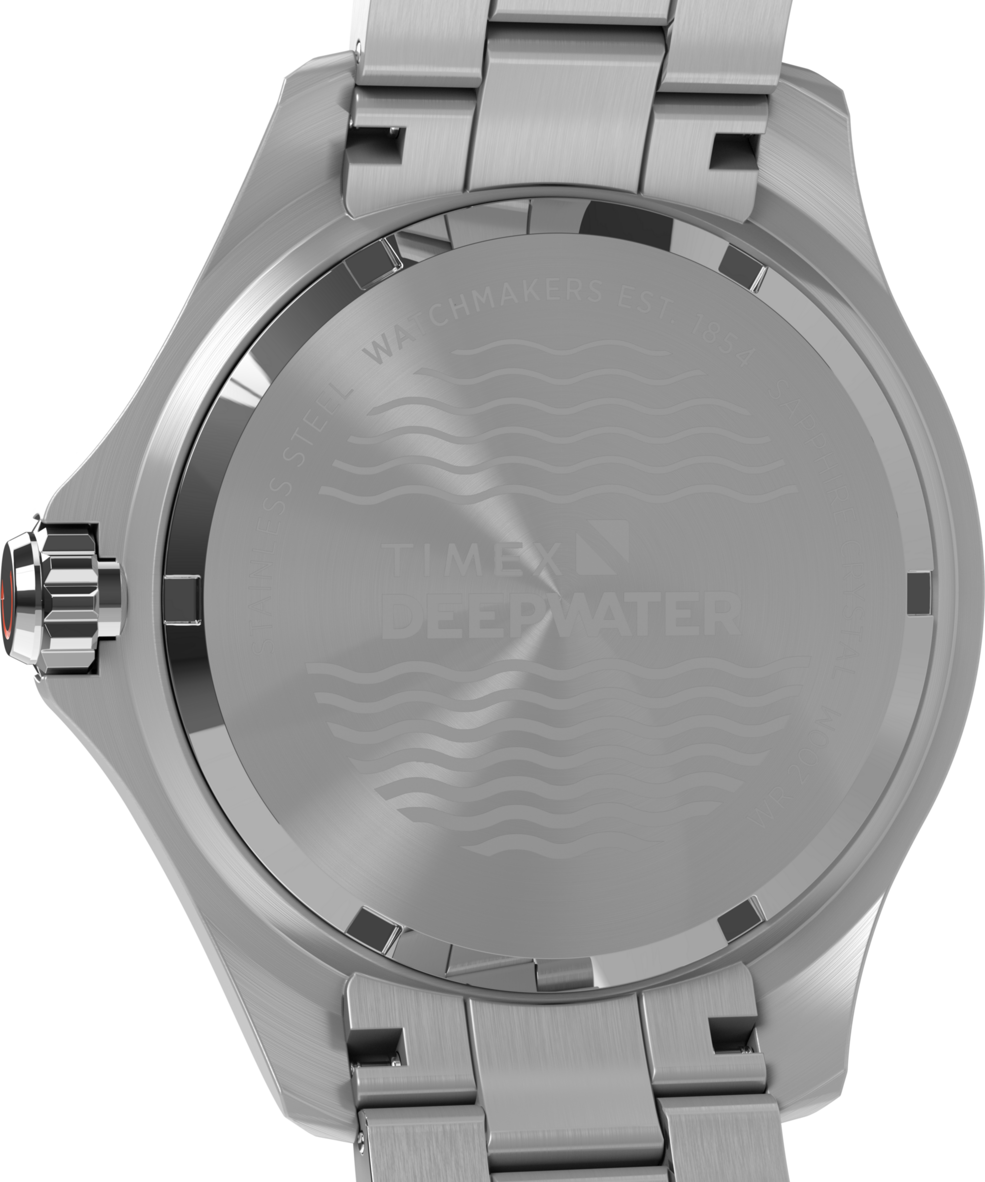 Timex Quarzuhr »DEEP WATER MERIDIAN« Armbanduhr, Herrenuhr, Edelstahlarmband, Datum, Leuchtzeiger