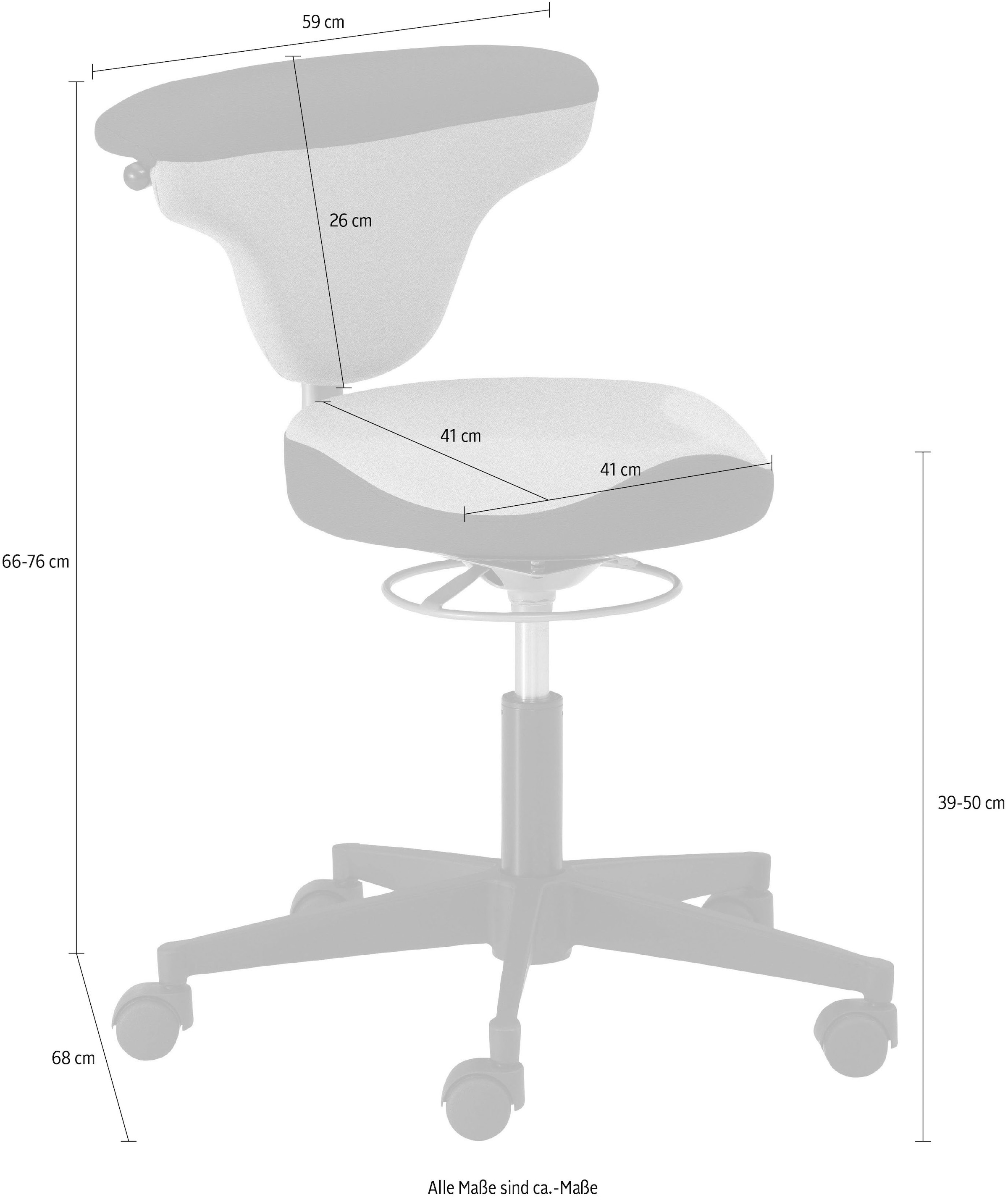 Sitzmöbel »1351V«, belastbar Drehstuhl bis auf Raten (recyceltes Mayer Polyester), kg Struktur 140 bestellen
