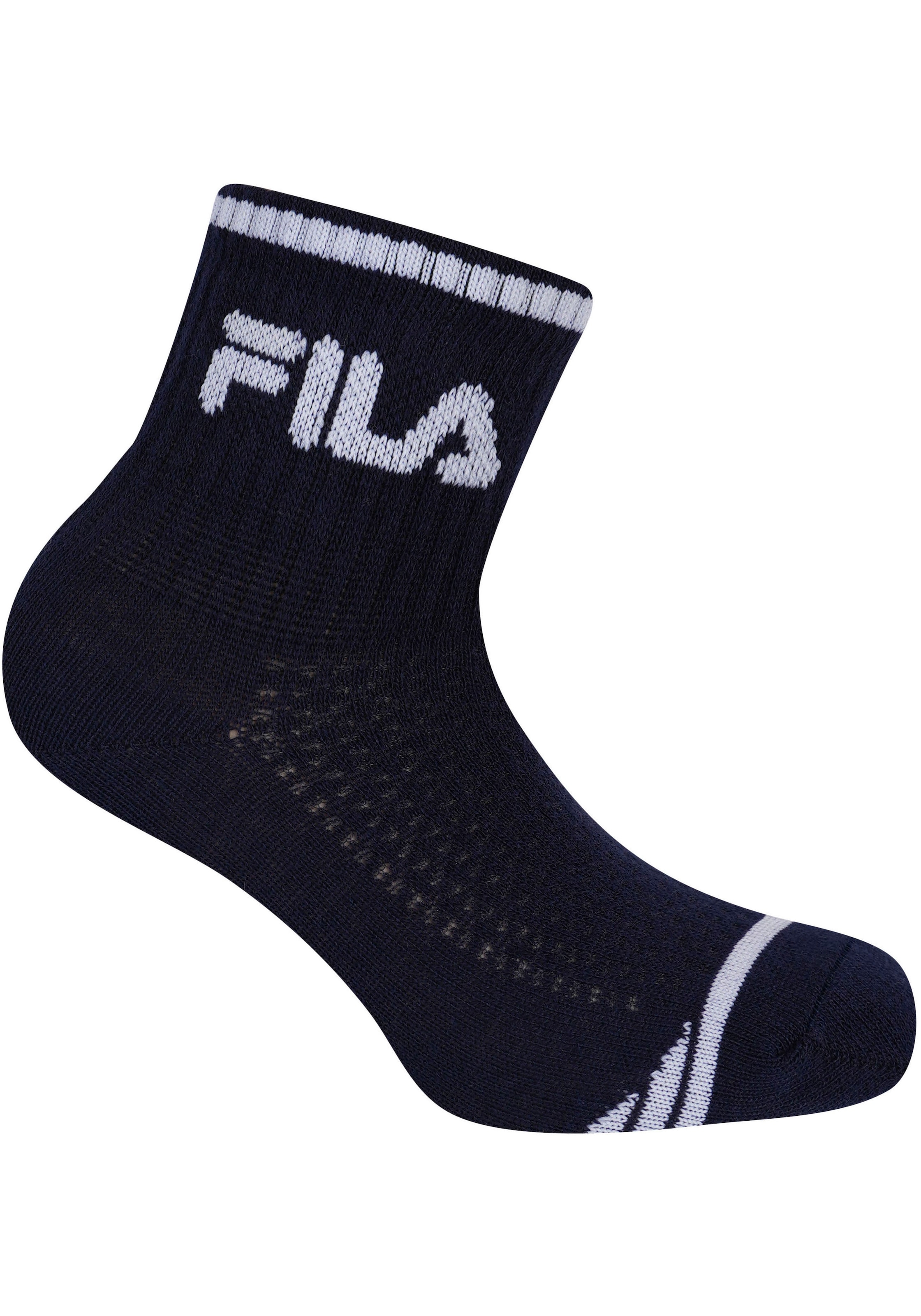 Fila Kurzsocken »JUNIOR BOY QUARTER SOCKS«, (6 Paar), mit verstärkter Ferse und Spitze