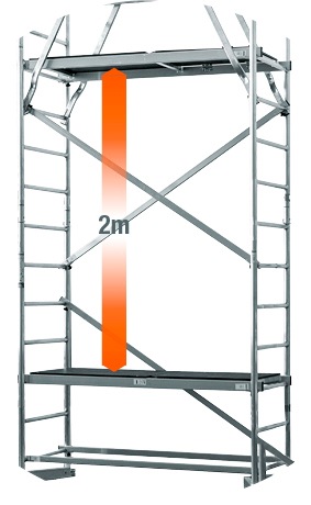 KRAUSE Arbeitsgerüst »ClimTec System 1. Aufstockung«, nur in Verbindung mit dem ClimTec System Grundgerüst nutzbar