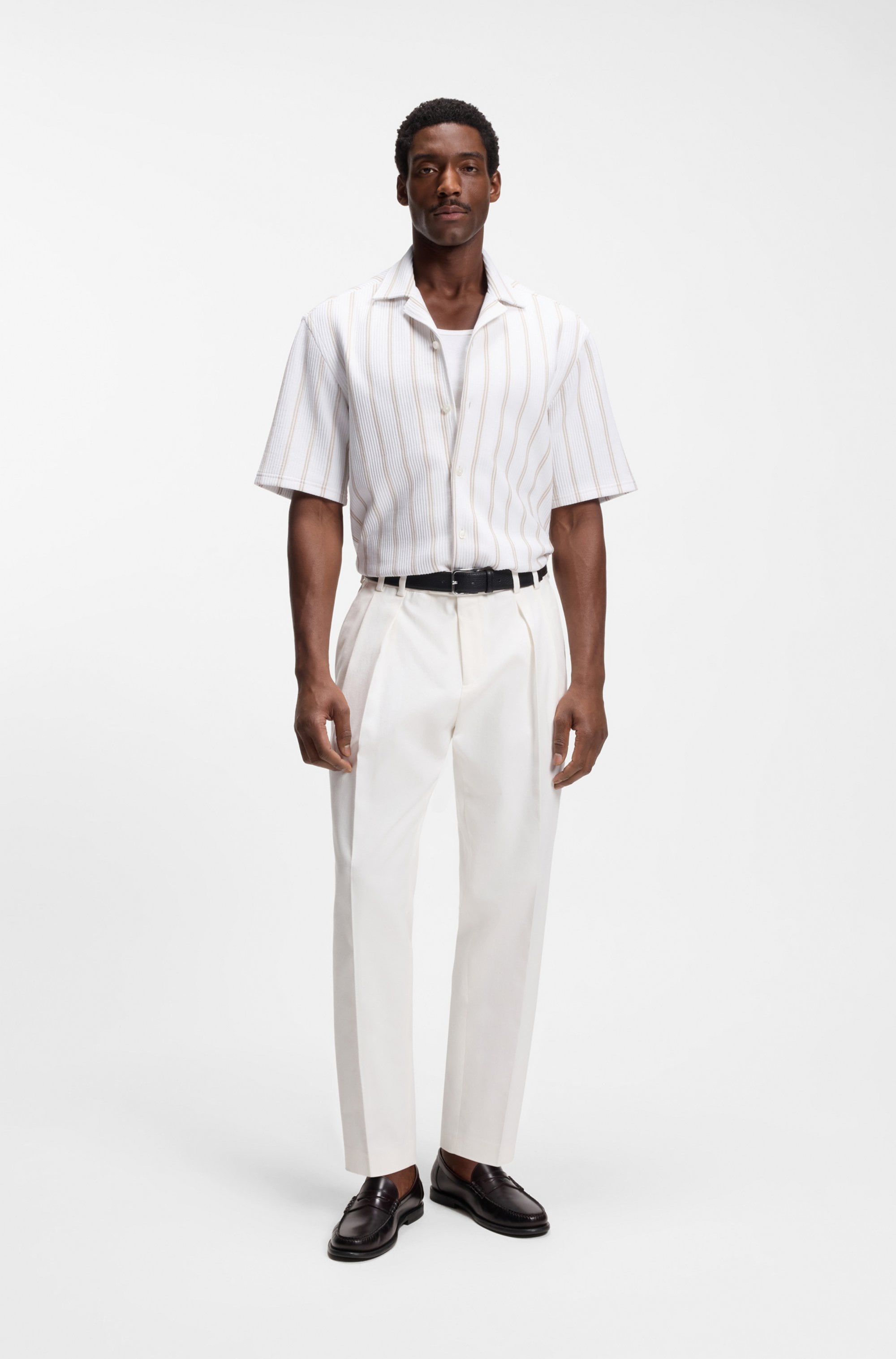 BOSS Kurzarmhemd »C-LARS CAMP B-262« mit Freizeitkragen, Relaxed Fit