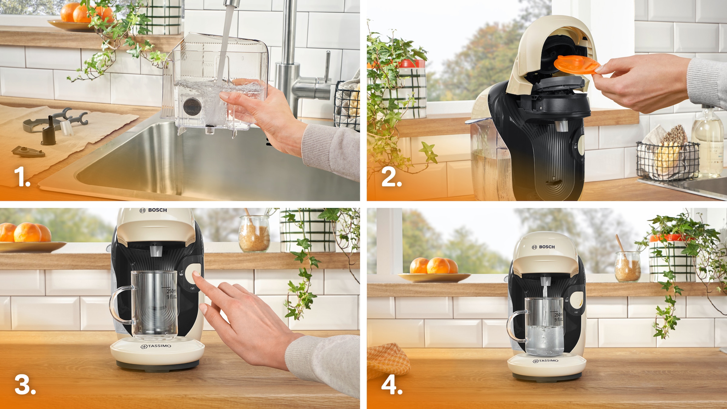 TASSIMO Kapselmaschine »style friendly TAS117E, über 70 Getränke, platzsparend«, nachhaltig, geeignet für alle Tassen, Wassertank 0,7 L, creme/schwarz