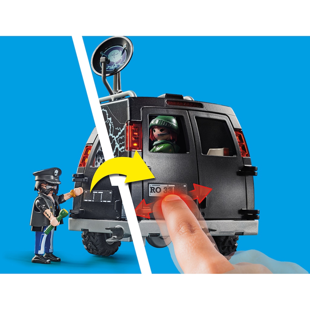 Playmobil® Konstruktions-Spielset »Polizei-Helikopter: Verfolgung des Fluchtfahrzeugs (70575)«, (124 St.)