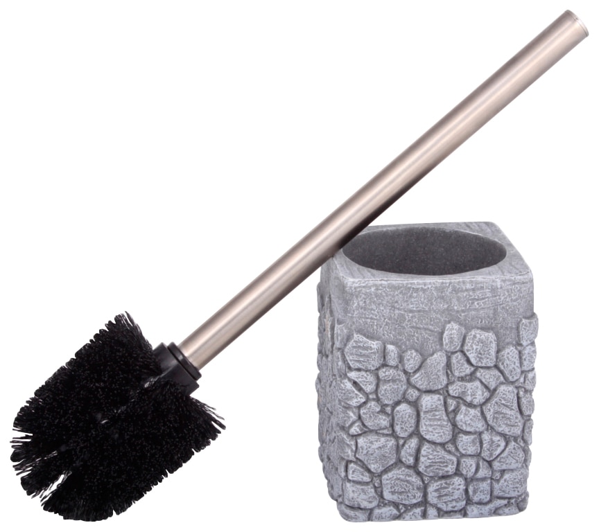 Sanilo WC-Garnitur »Grey Stone«, aus Polyresin (Kunststein)-Edelstahl