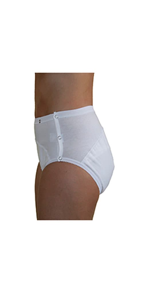 Hydas Inkontinenzslip »für Damen & Herren, knöpfbar für einfaches An- & Ausziehen, Baumwolle« Mit PO-Nässeschutz, extralangem Zwickel und Fixiertasche für Einlagen