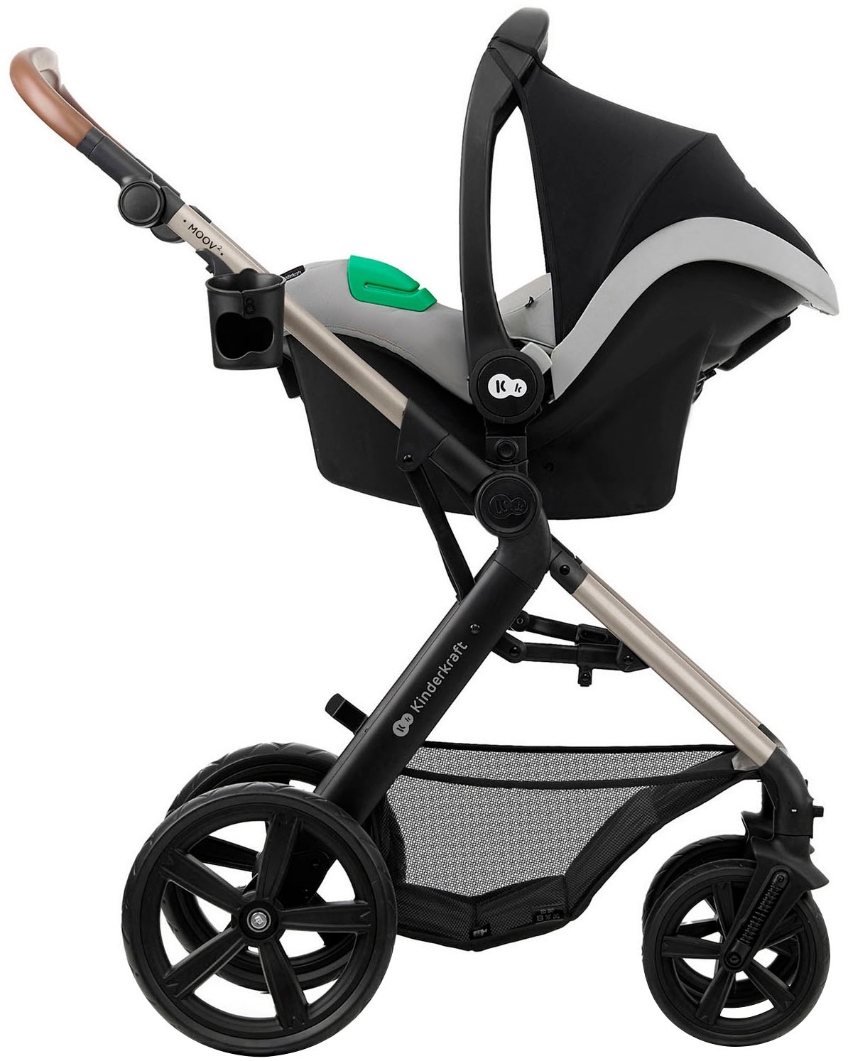 Kinderkraft Kombi-Kinderwagen »MOOV 2 3IN1« 27 kg mit EVA-Rädern