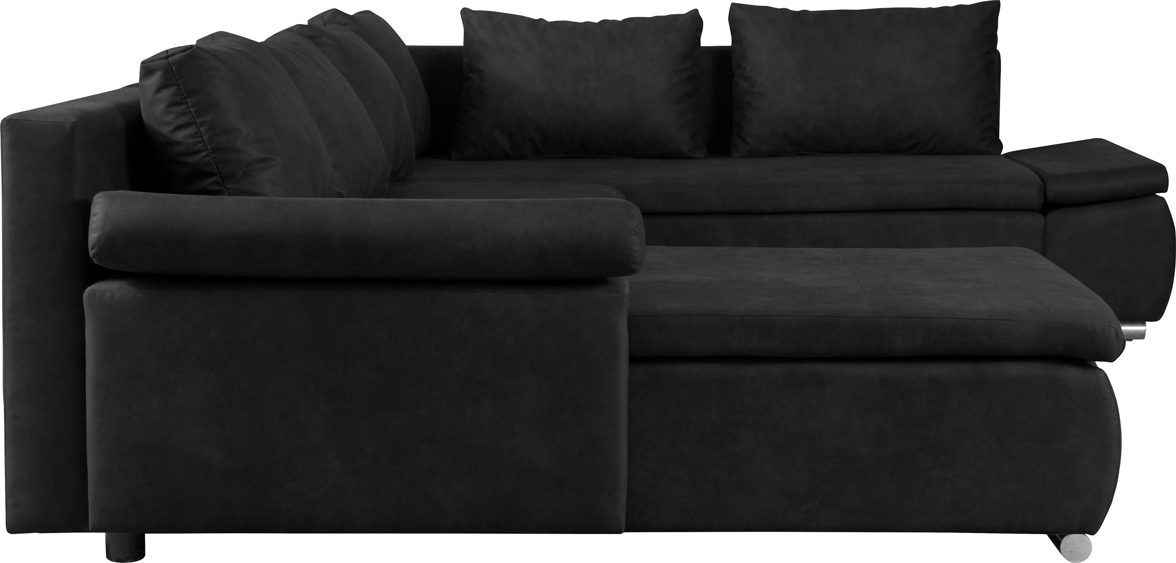 Home affaire Wohnlandschaft »Acra U-Form«, mit Bettfunktion und Bettkasten, in Mattenoptik