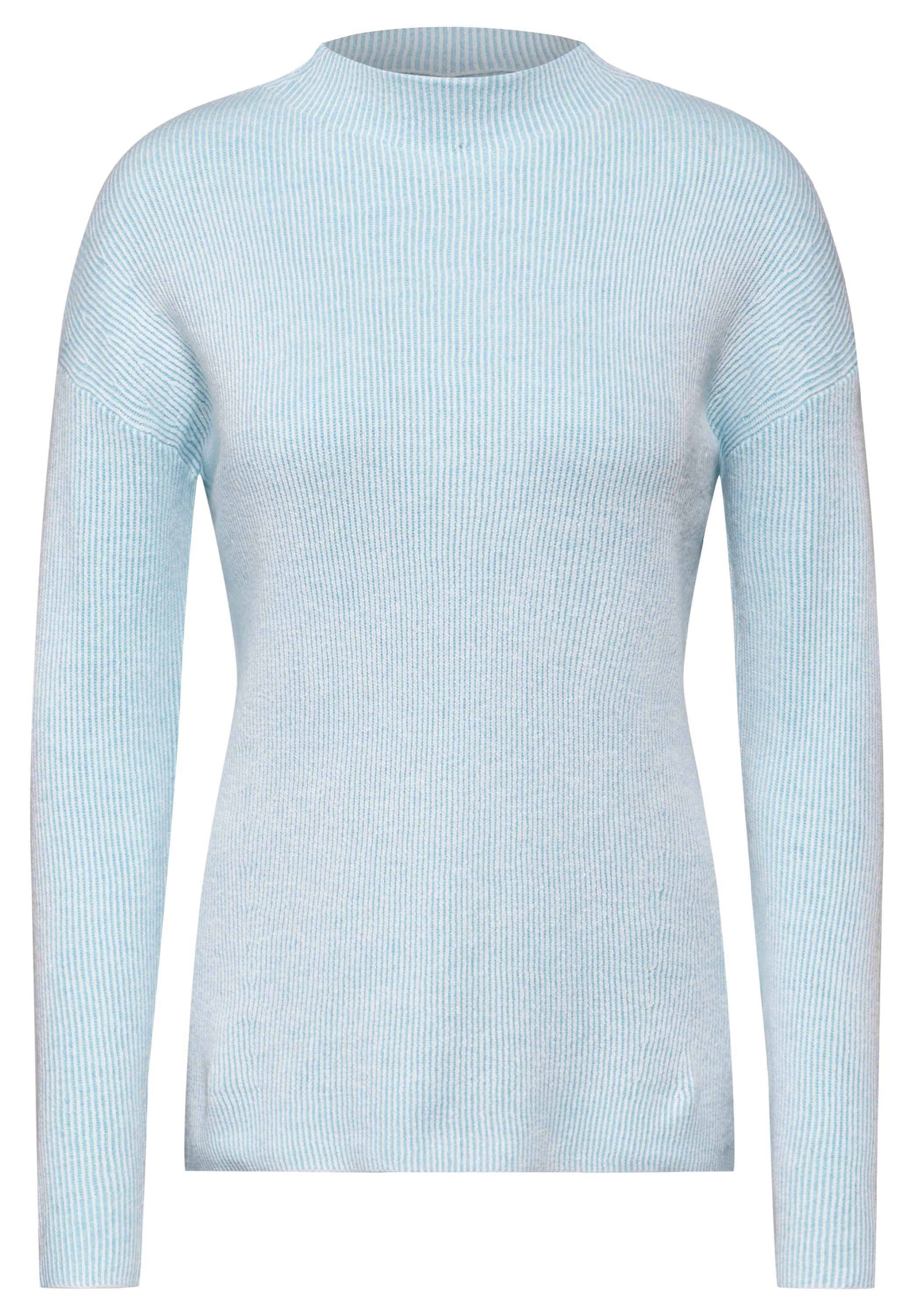 Cecil Strickpullover, im Two Tone Look und mit Stehkragen