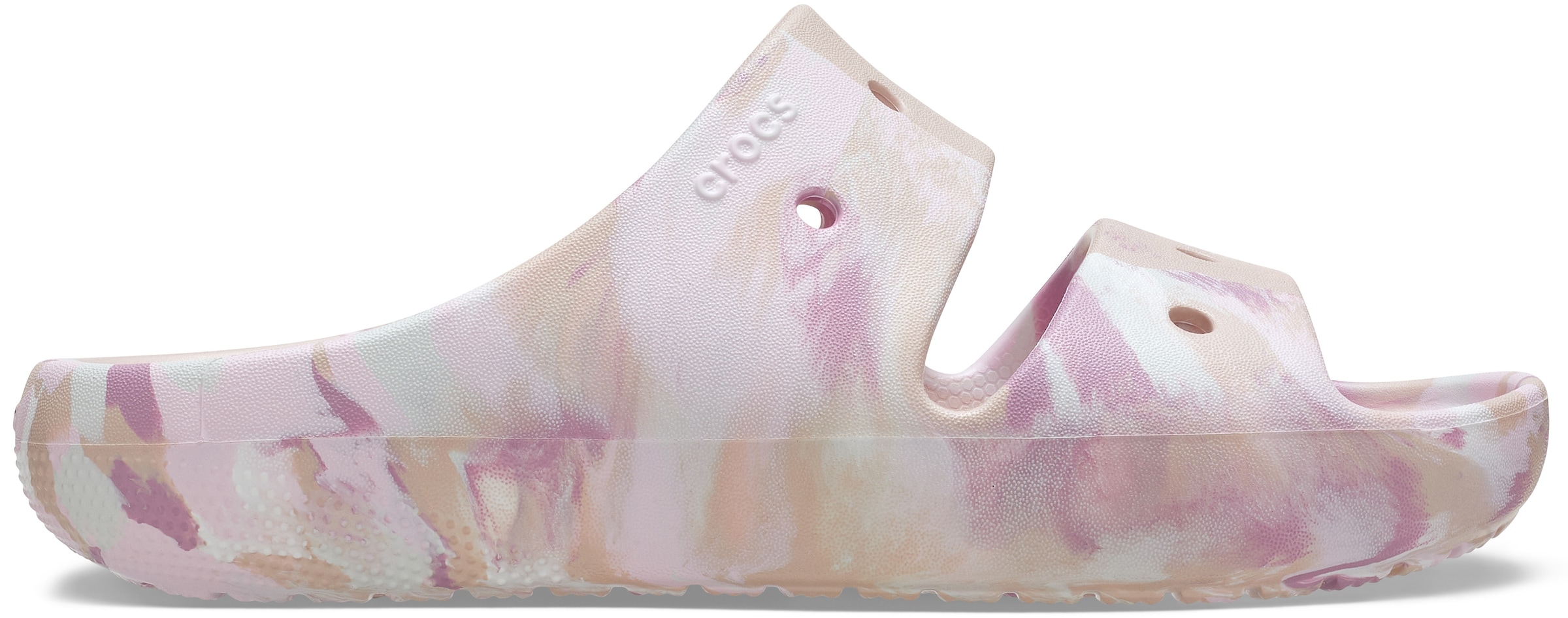 Crocs Pantolette »Classic Marbled Sandal«, mit Tieffußbett