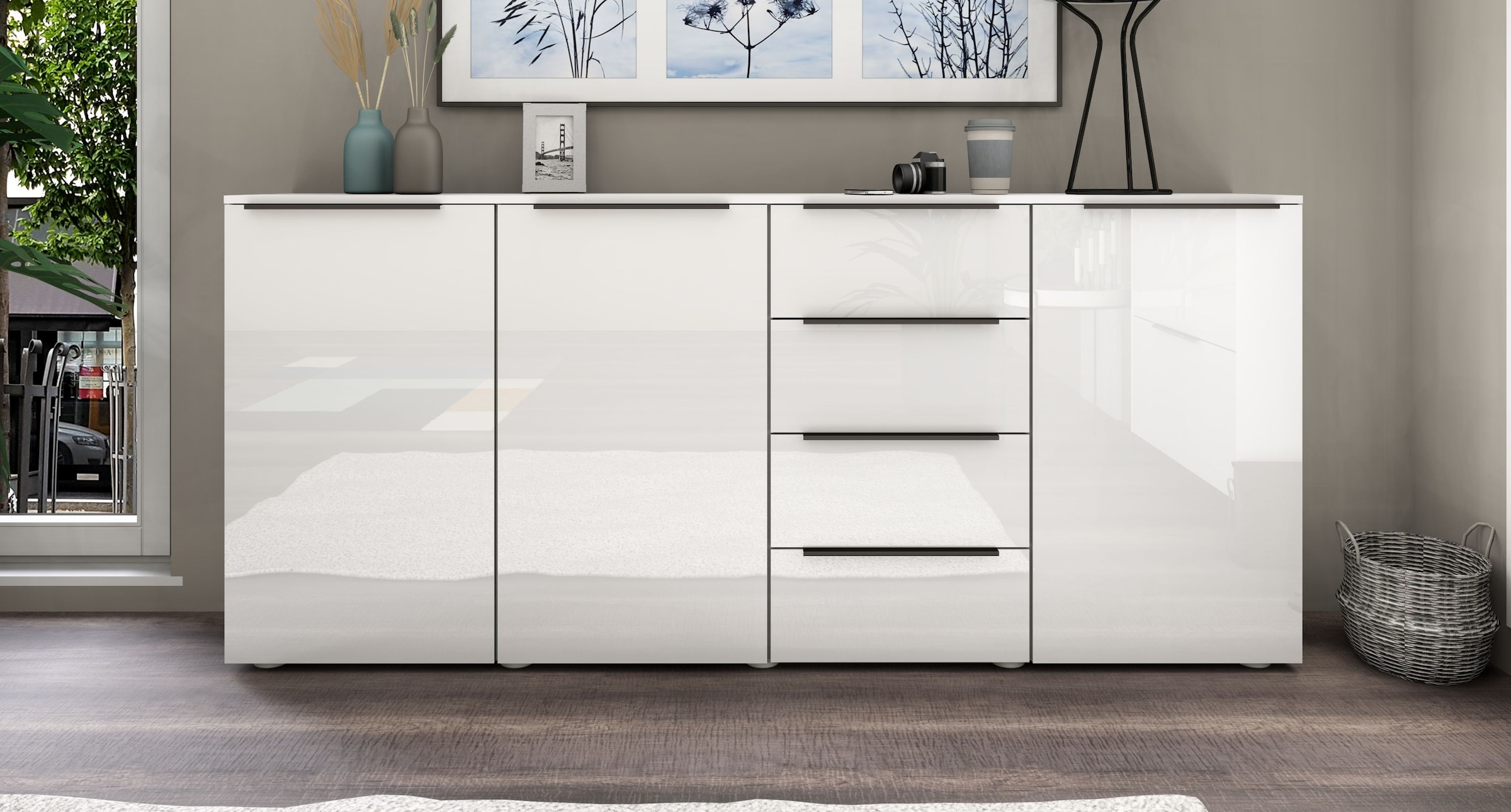 borchardt Möbel Highboard »Tom«, Breite 200 cm