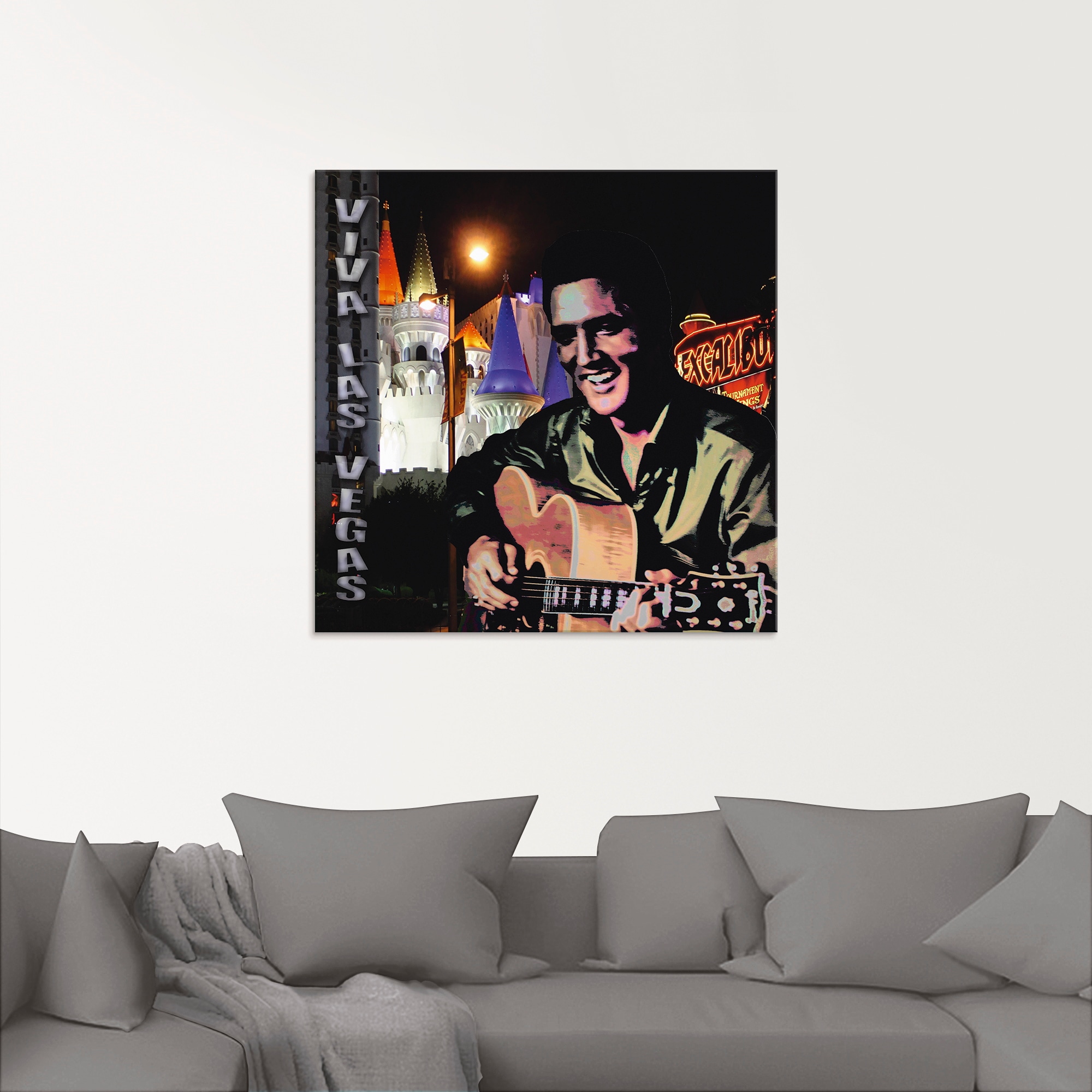 Artland Glasbild »Elvis Presley« Bilder von berühmten Musikern 1 Stk. tlg. in verschiedenen Größen
