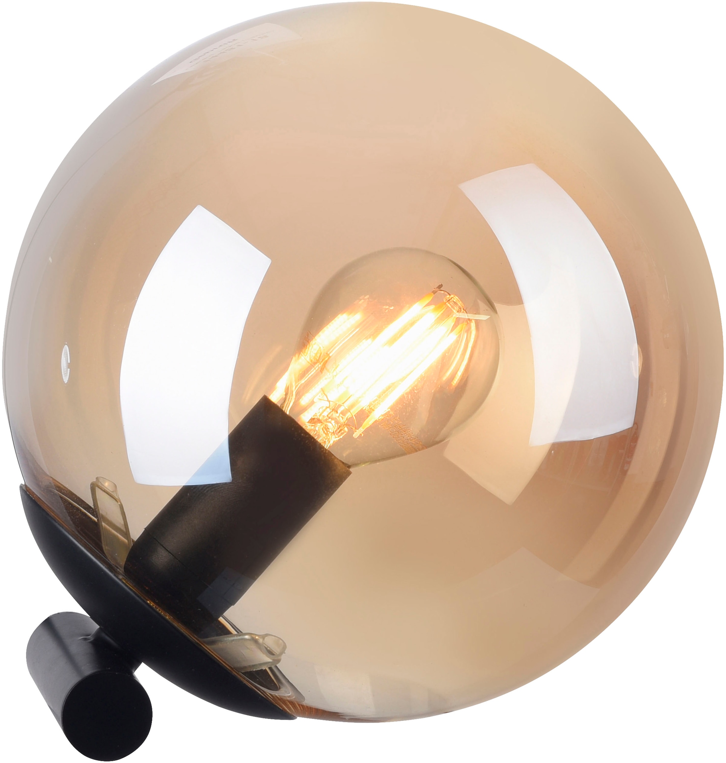 my home Tischleuchte »Nymölla« E14 Tischleuchte mit großer Glaskugel, amberfarben oder opal matt weiß