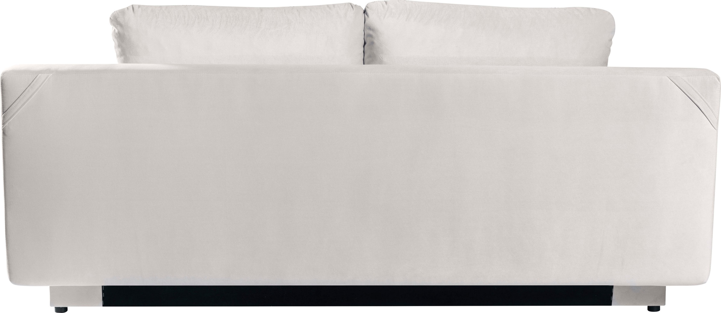 WERK2 Schlafsofa »Rosso Breite 204, Liegefläche 140/200cm. aktueller Cord Materialmix«, 2-Sitzer Sofa und Schlafcouch mit Federkern & Bettkasten
