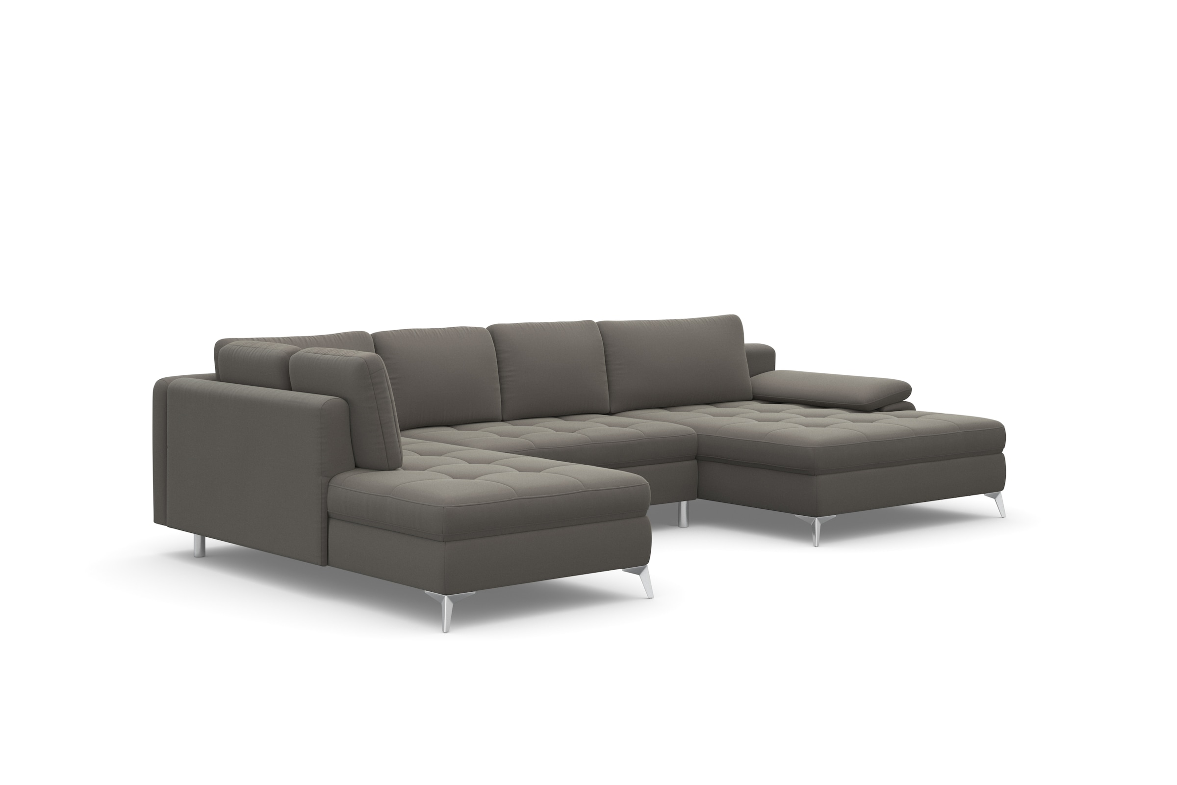 sit&more Wohnlandschaft »Latigo U-Form«, mit Mega-Recamiere, wahlweise mit Bettfunktion und Bettkasten
