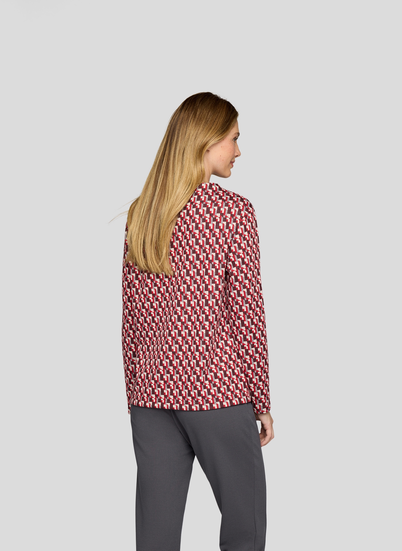 Rabe Langarmshirt , mit grafischem Muster
