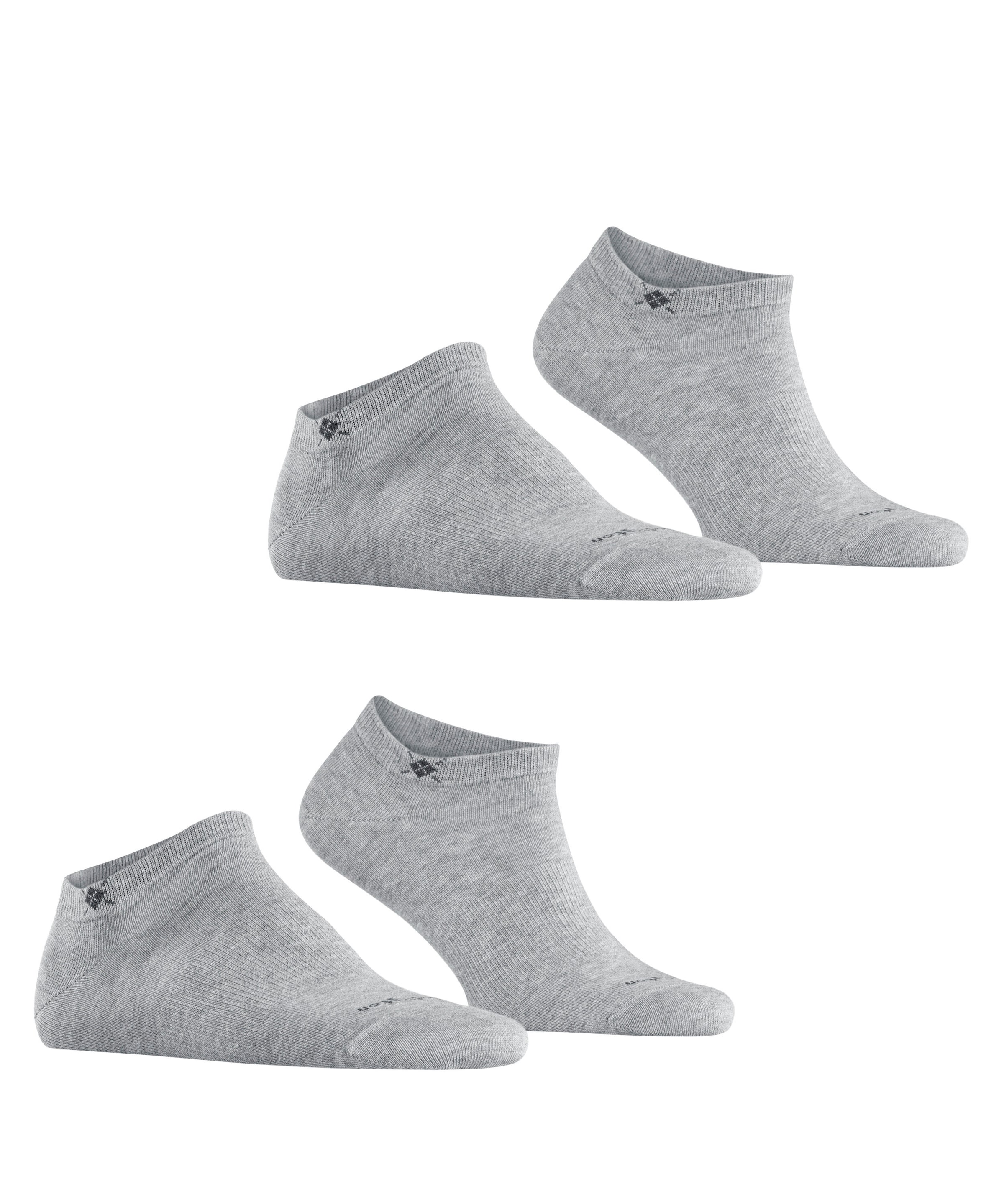Burlington Sneakersocken »Everyday« 2 Paar,  unifarben, Einheitsgröße 40-46, eingestricktes Burlington-Logo